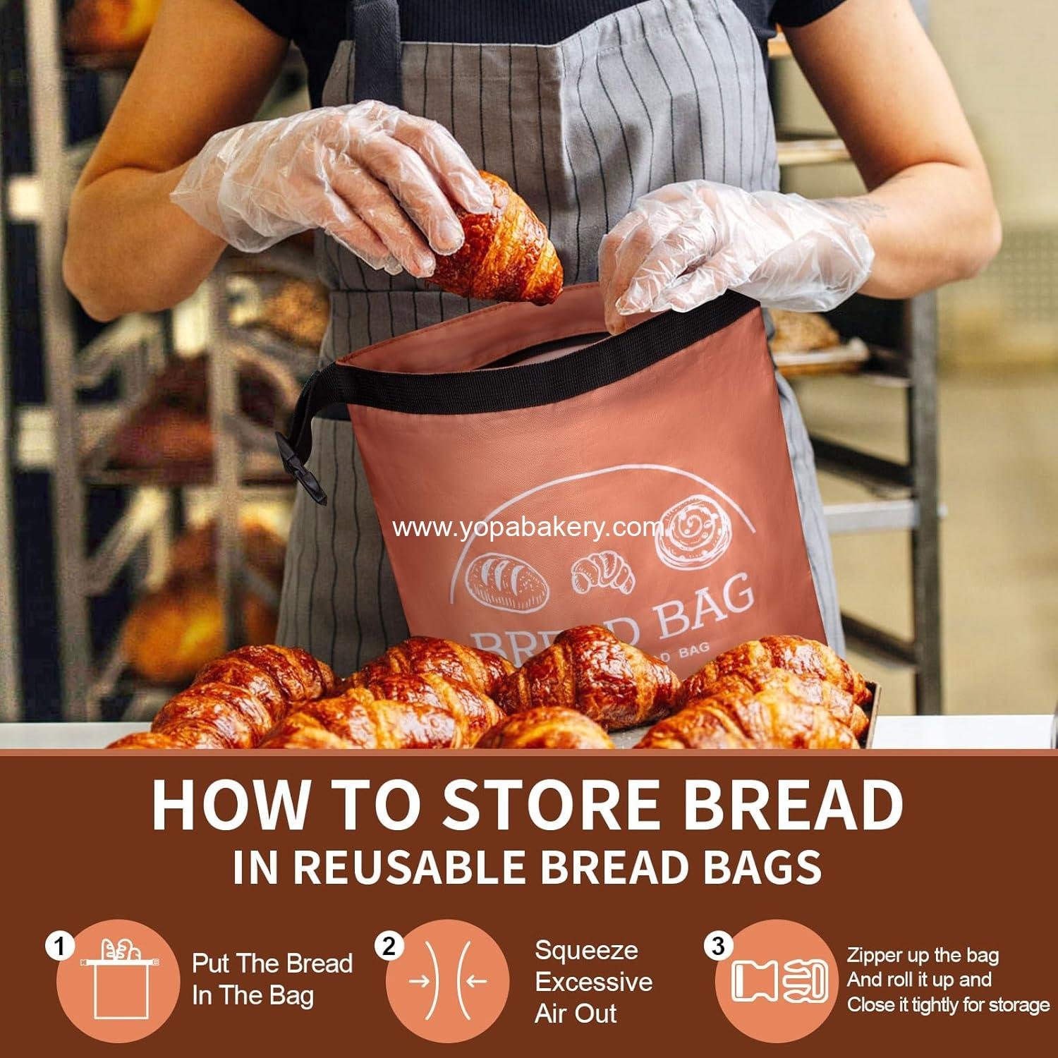 Wholesale Beeswax Bread Bags - Zipper Reusable Sourdough Storage, 2-Pack Large Eco-Friendly & Freezer-Safe (Orange & Grey) Factory