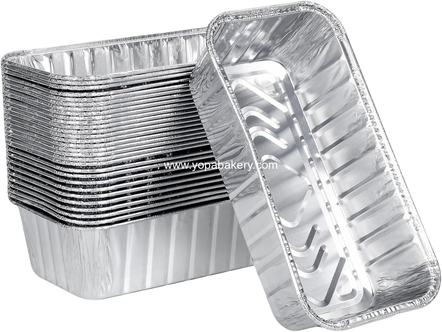 Wholesale 2lb Aluminum Loaf Baking Pans - Heavy Duty Foil Baking Containers for Holiday Treats, Food Storage, Takeout, Homemade or Commercial - 8.5 x 4.5 x 2.5 inches (30 Pack) - Factory