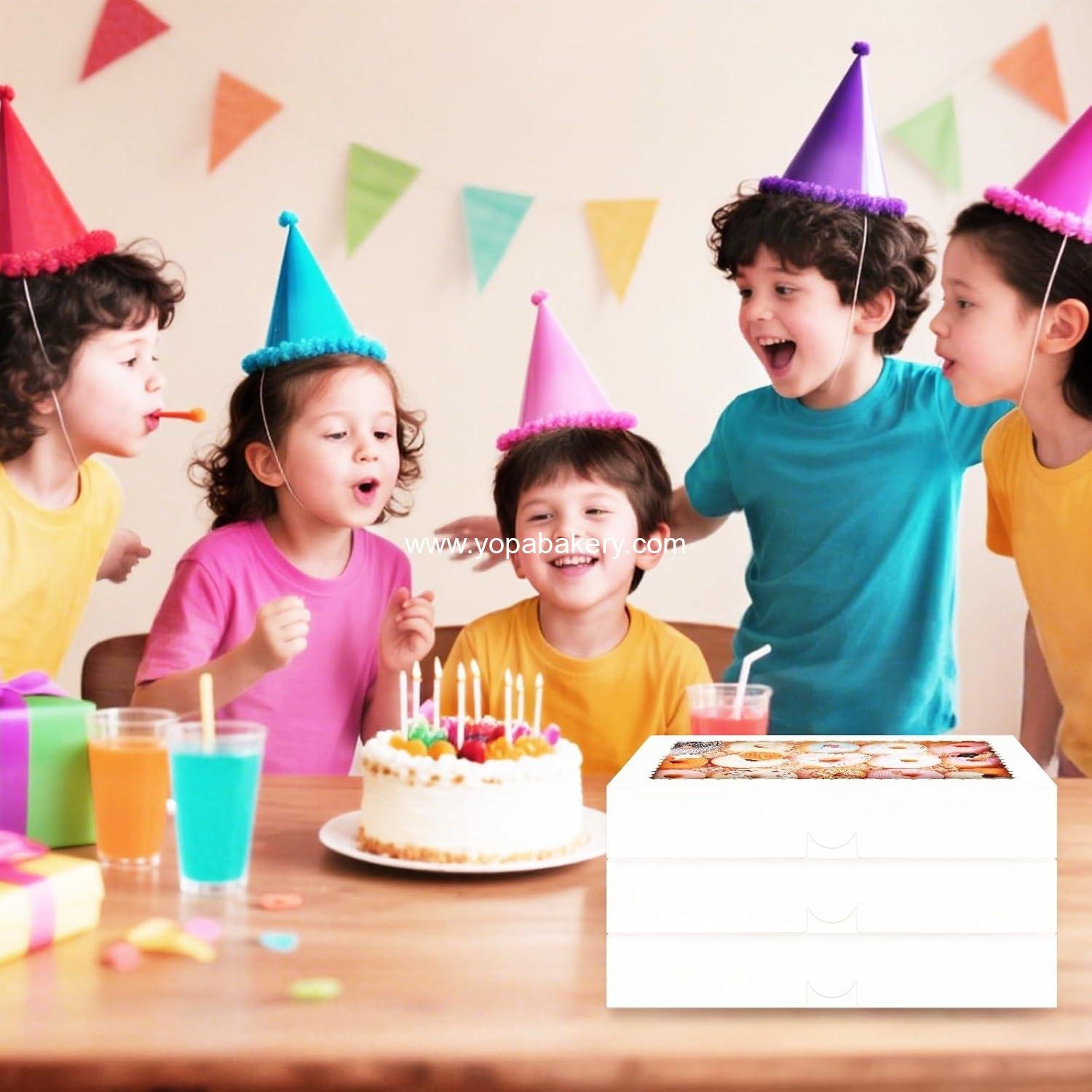 Wholesale 40pcs Bakery Boxes with Window, 16x11x2.5 Inches, White Cookie and Donut Boxes for Chocolate Covered Strawberries, Macarons, Pies, Cookies, Factory Wholesale 40pcs Bakery Boxes with Window, 16x11x2.5 Inches, White Cookie and Donut Boxes for Chocolate Covered Strawberries, Macarons, Pies, Cookies, Factory