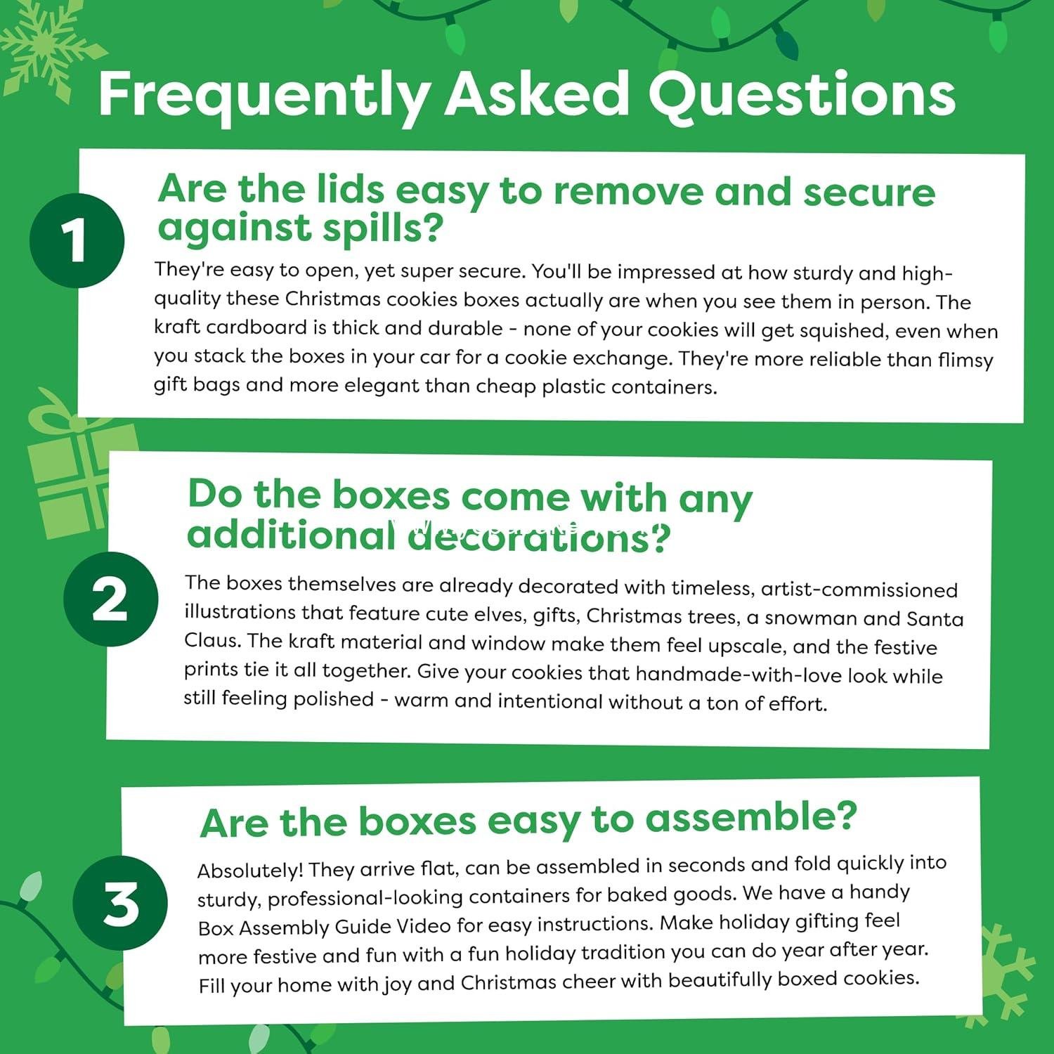 Wholesale Christmas Cookie Boxes for Gift Giving - 12 Kraft Tins with Lids - Sturdy Treat Packaging with Window - Festive Cookie Box Set - Factory