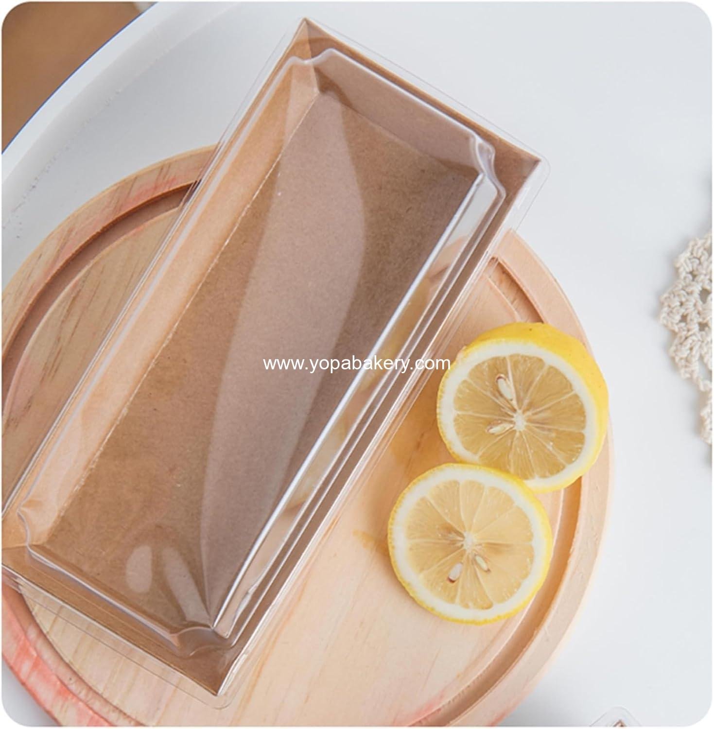 Wholesale 100 Pack Disposable Sandwich Boxes, Paper Charcuterie Boxes with Clear Lids, Swiss Roll Cake Containers, To-Go Dessert Boxes for Sushi, Muffins, Treats, Waffles, Cookies - OEM Factory