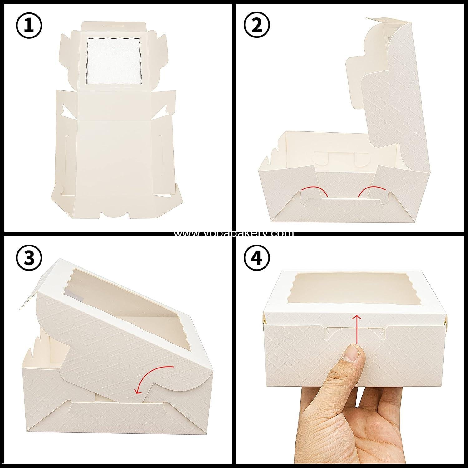 Wholesale 50pcs 5x5x2 Inch Cookie Boxes with Window - White Bakery Pastry Boxes for Macarons, Desserts, Cupcakes, Donuts, Muffins Factory Wholesale 50pcs 5x5x2 Inch Cookie Boxes with Window - White Bakery Pastry Boxes for Macarons, Desserts, Cupcakes, Donuts, Muffins Factory