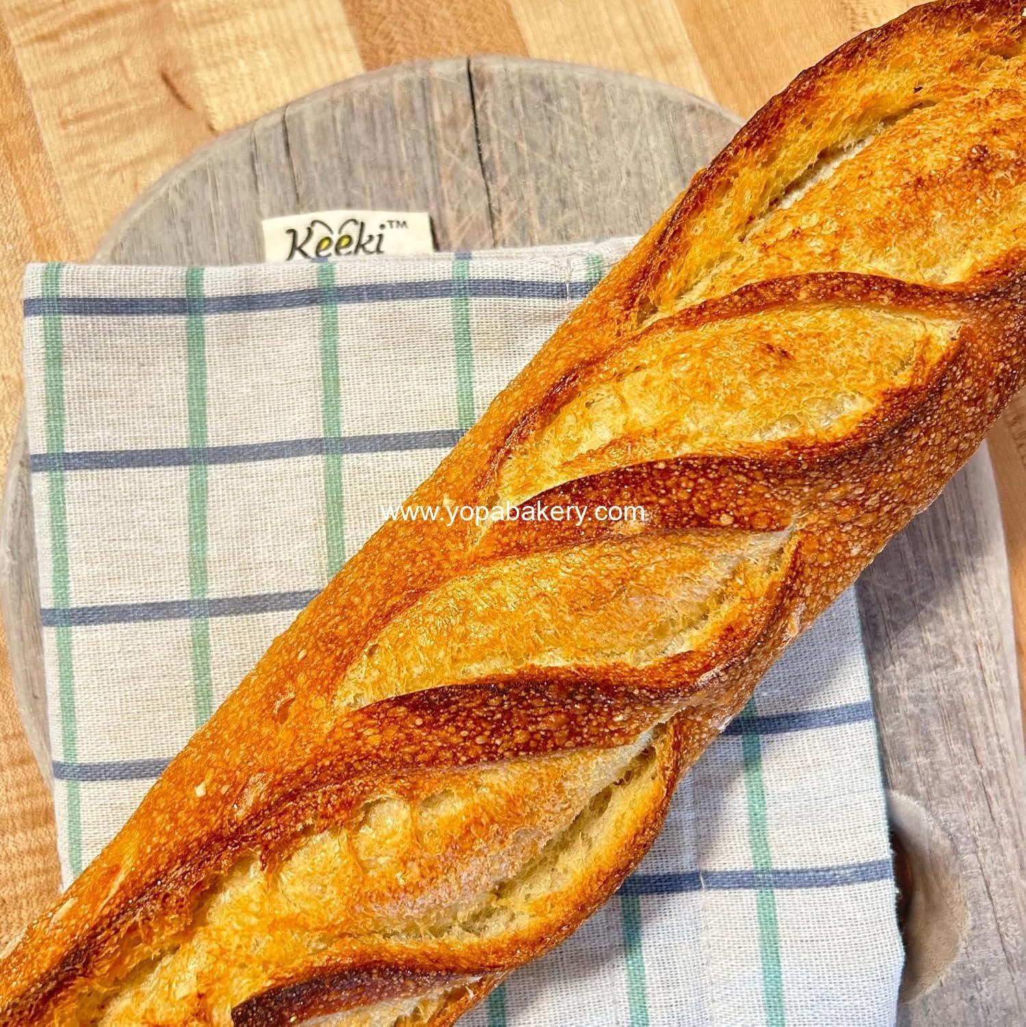 OEM Beeswax Lined Bread Bag for Homemade & Sourdough | Reusable Linen Bread Storage | Plastic-Free with Wide Drawstring Closure (Blue) - Wholesale Factory OEM Beeswax Lined Bread Bag for Homemade & Sourdough | Reusable Linen Bread Storage | Plastic-Free with Wide Drawstring Closure (Blue) - Wholesale Factory