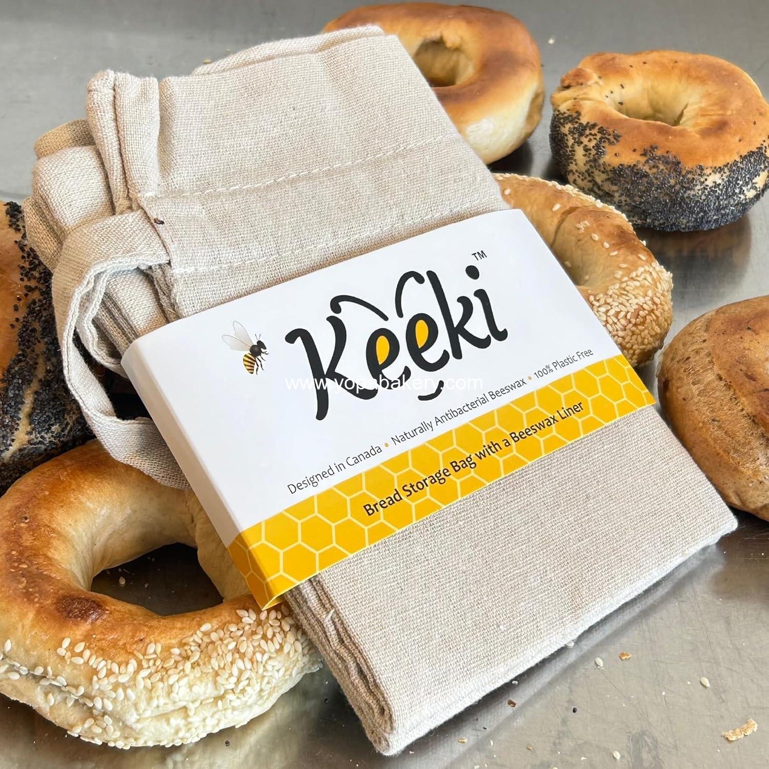 OEM Beeswax Lined Bread Bag for Homemade & Sourdough | Reusable Linen Bread Storage | Plastic-Free with Wide Drawstring Closure (Blue) - Wholesale Factory OEM Beeswax Lined Bread Bag for Homemade & Sourdough | Reusable Linen Bread Storage | Plastic-Free with Wide Drawstring Closure (Blue) - Wholesale Factory