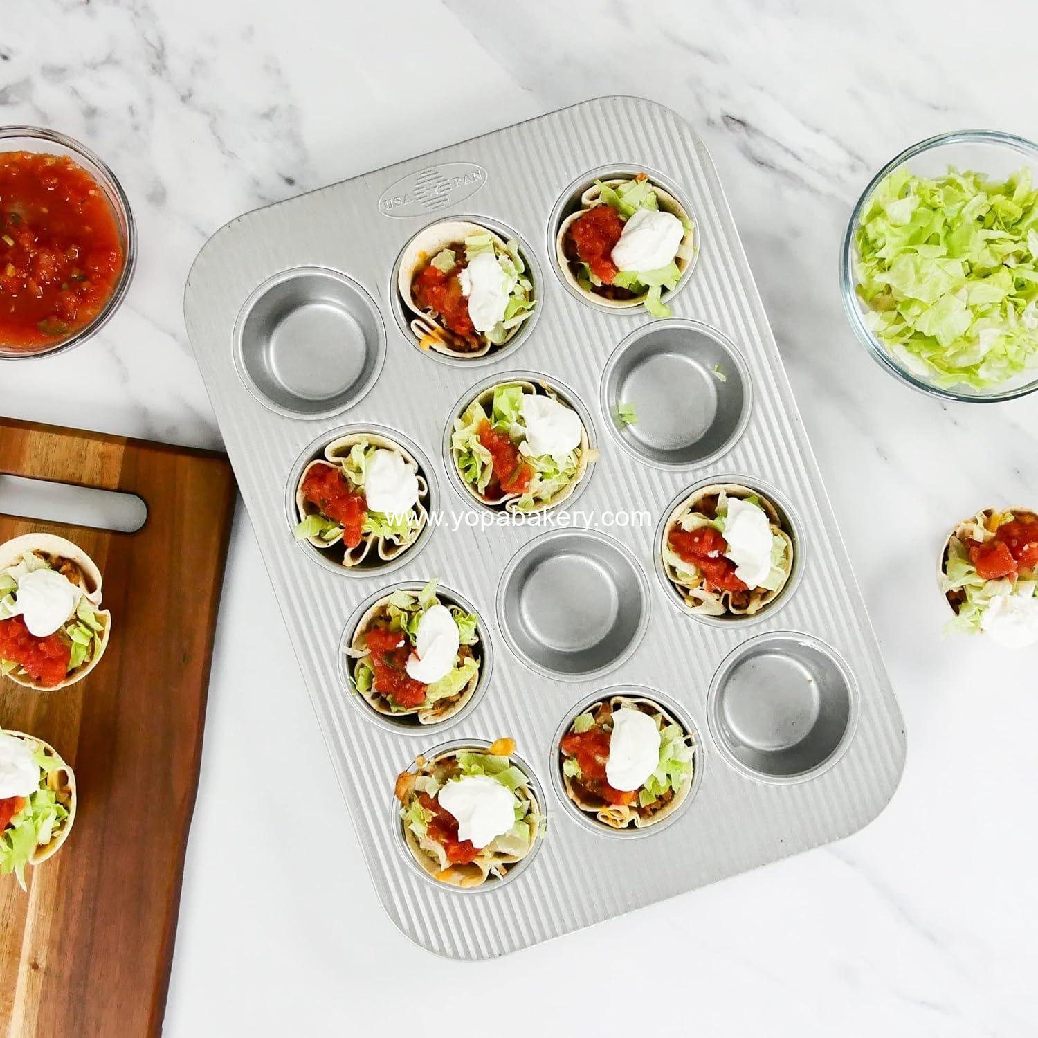 Wholesale 12-Well Muffin Pan, Aluminized Steel – Manufacturer Wholesale 12-Well Muffin Pan, Aluminized Steel – Manufacturer