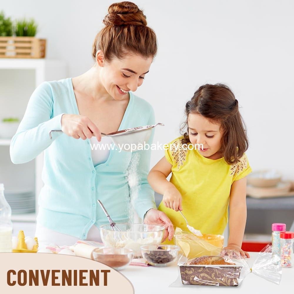 Wholesale 50 PCS 7 Inch Paper Loaf Pans for Baking, Disposable Rectangle Baking Pans with Clear Plastic Bags and Ties for Cake and Bread - Factory Wholesale 50 PCS 7 Inch Paper Loaf Pans for Baking, Disposable Rectangle Baking Pans with Clear Plastic Bags and Ties for Cake and Bread - Factory