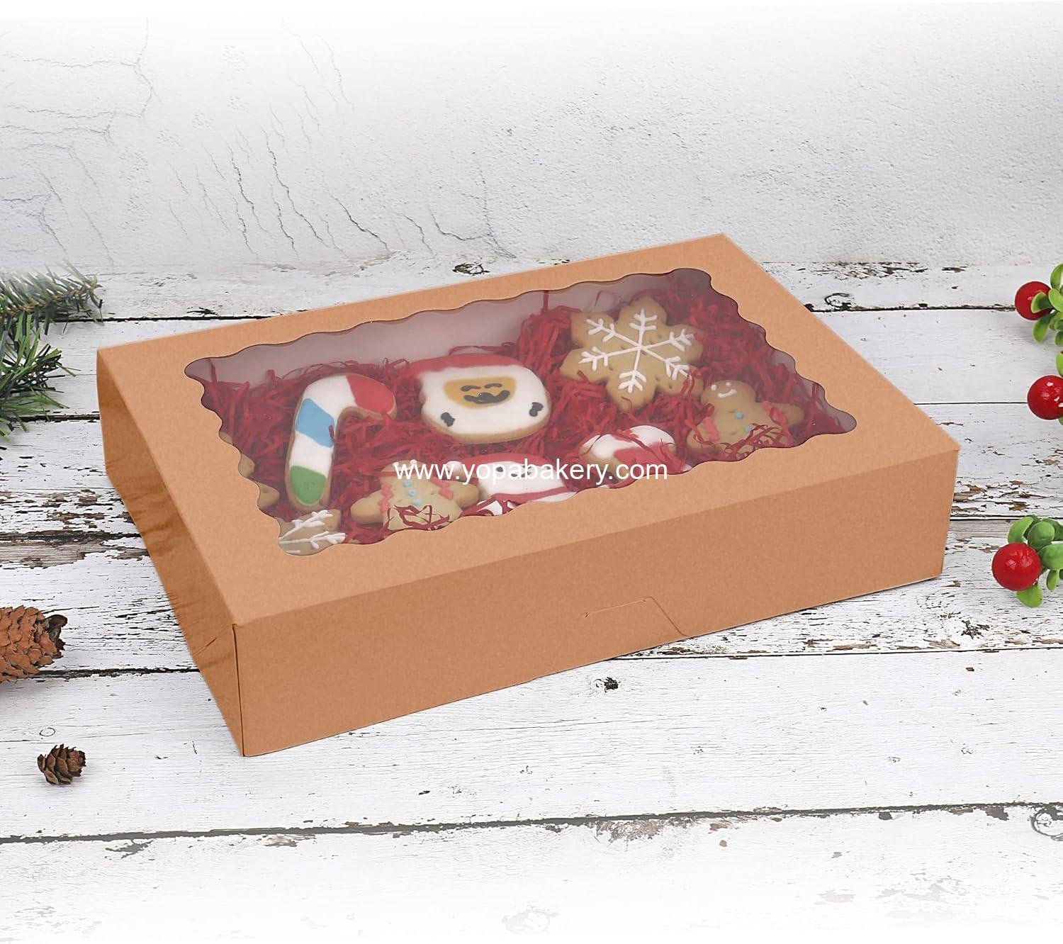 Wholesale 20-Pack Bakery Boxes with Window, 12