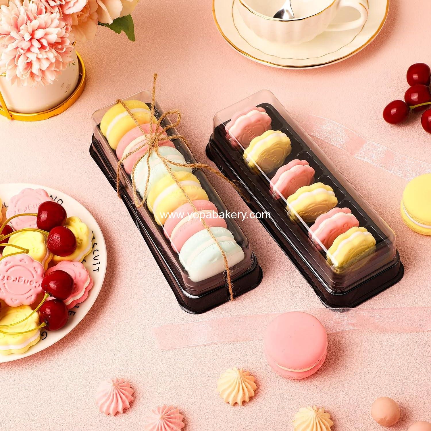 Wholesale Macaron Boxes with Clear Lids, Bulk Macaroon Packaging with 6 Grids for Christmas Party Favors, Gift Box for Baby Shower, Wedding, Bakery, 7.6 x 2.8 x 1.9 Inches (100 Pcs) Factory Wholesale Macaron Boxes with Clear Lids, Bulk Macaroon Packaging with 6 Grids for Christmas Party Favors, Gift Box for Baby Shower, Wedding, Bakery, 7.6 x 2.8 x 1.9 Inches (100 Pcs) Factory