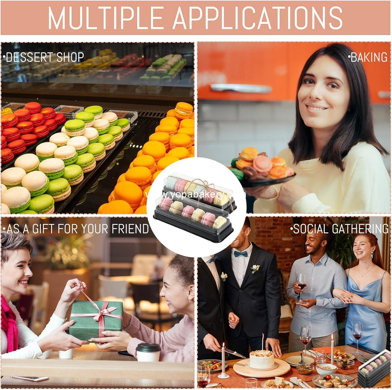 Wholesale Macaron Boxes with Clear Lids, Bulk Macaroon Packaging with 6 Grids for Christmas Party Favors, Gift Box for Baby Shower, Wedding, Bakery, 7.6 x 2.8 x 1.9 Inches (100 Pcs) Factory Wholesale Macaron Boxes with Clear Lids, Bulk Macaroon Packaging with 6 Grids for Christmas Party Favors, Gift Box for Baby Shower, Wedding, Bakery, 7.6 x 2.8 x 1.9 Inches (100 Pcs) Factory