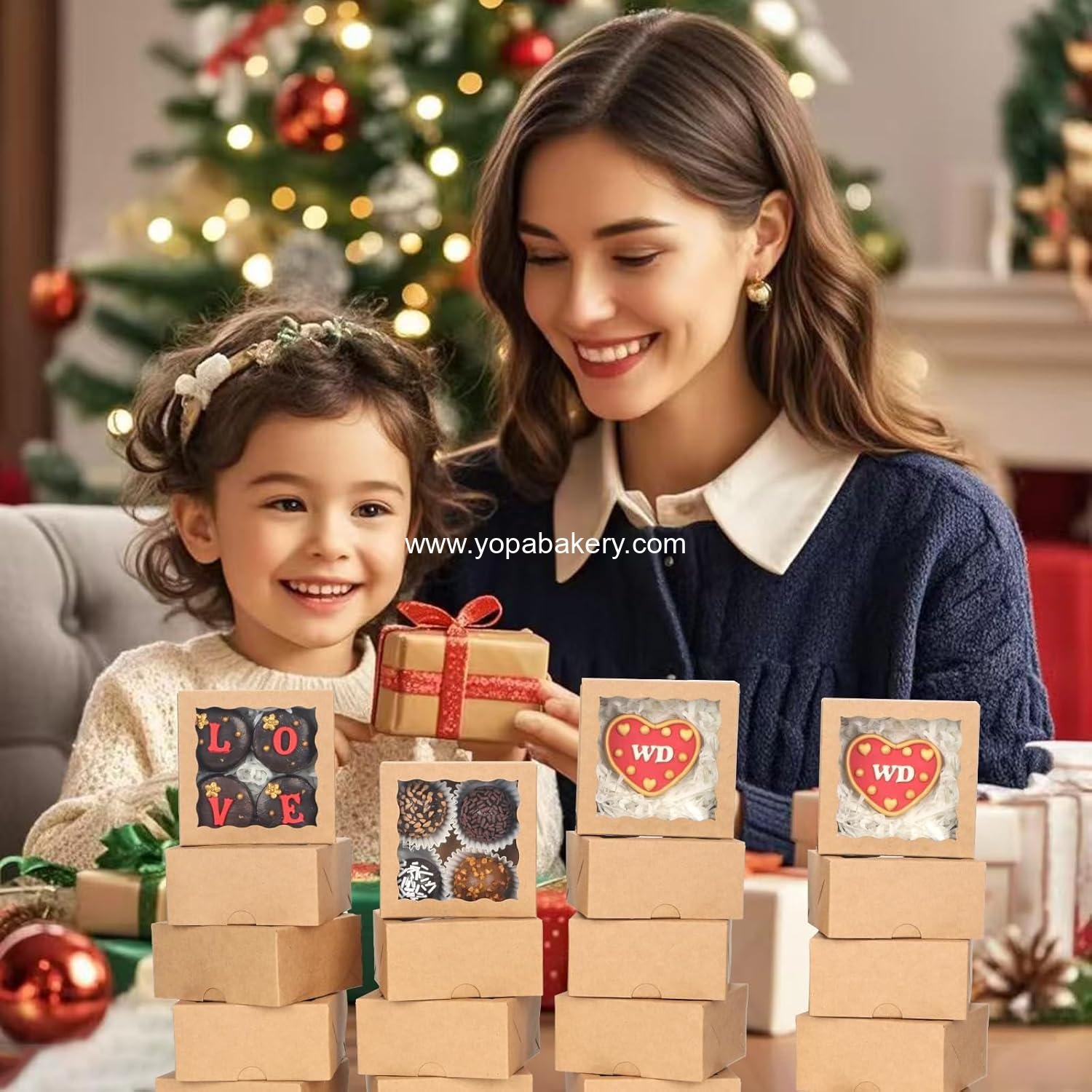 Wholesale 40 Pack Small Bakery Boxes 4x4x2 Inches for Cookies, Mini Bundt Cakes, Pies, Cinnamon Rolls, and Truffles - Perfect for Parties and Weddings Factory Wholesale 40 Pack Small Bakery Boxes 4x4x2 Inches for Cookies, Mini Bundt Cakes, Pies, Cinnamon Rolls, and Truffles - Perfect for Parties and Weddings Factory