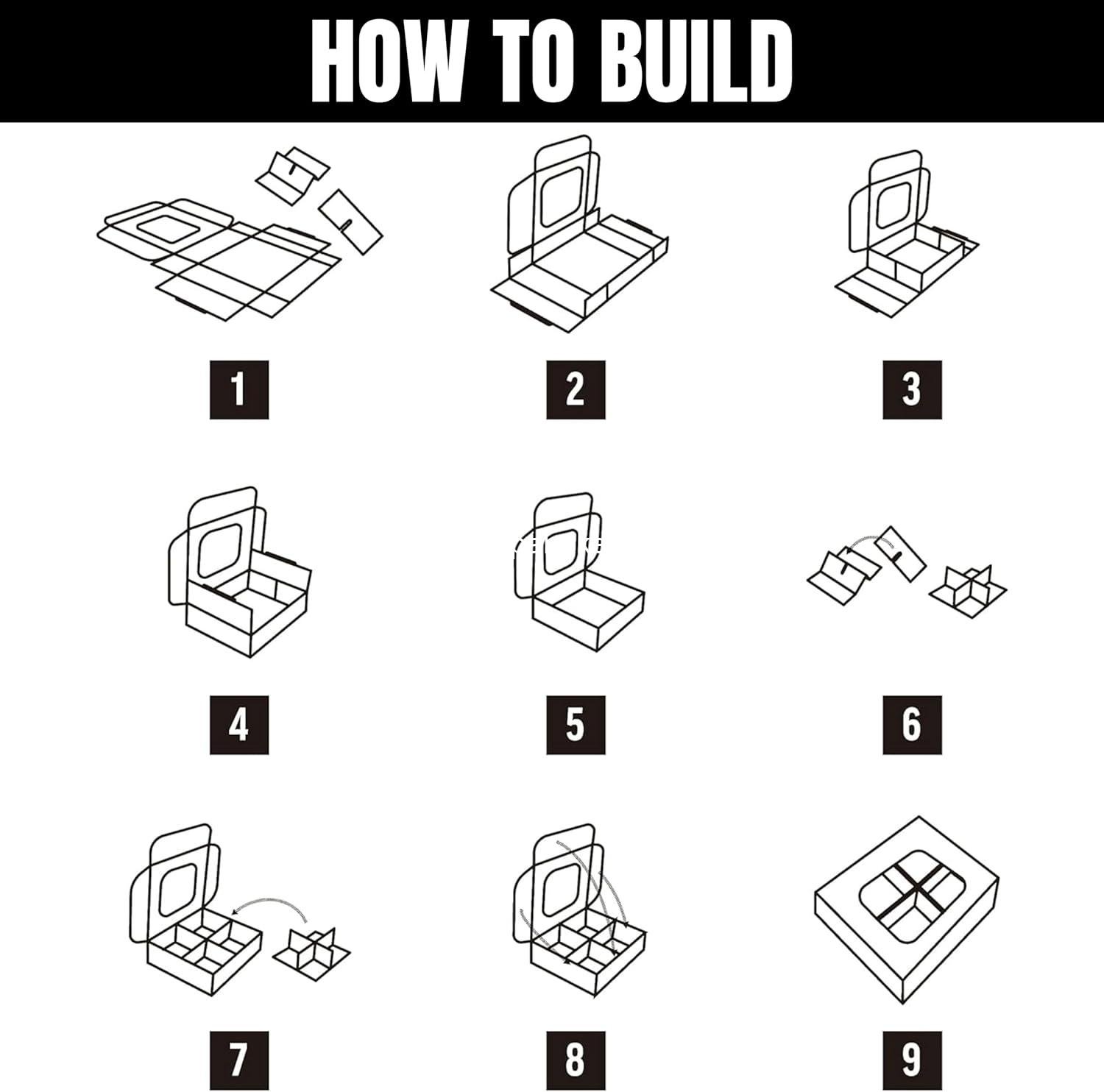 Wholesale 25 pcs White Mini Cookie Boxes with 4 Treat Windows and Dividers, 6 x 6 x 2.4 Inches Small Baking Boxes, Square Cookie Decorating Supplies for Gift Giving Factory