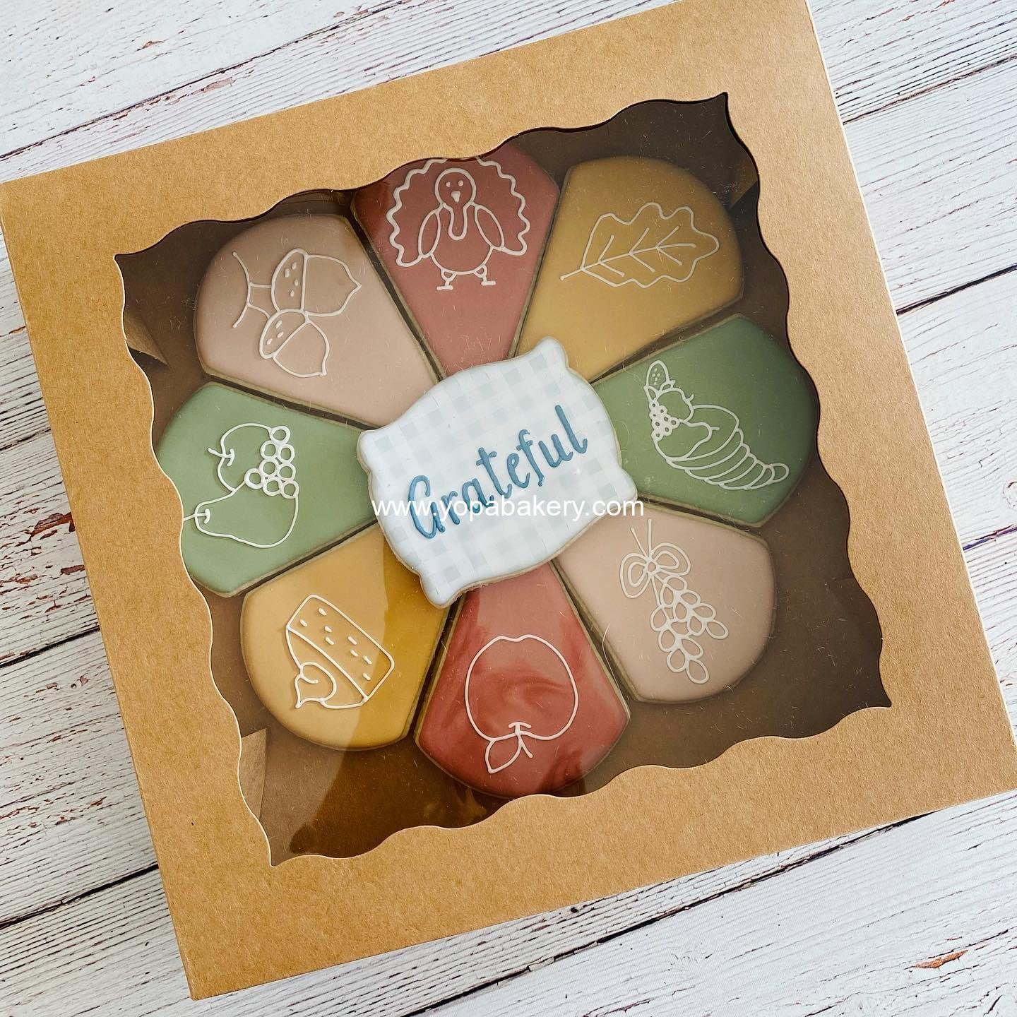 Wholesale 20 Pcs Pie Boxes 10x10x2.5 Inch Bakery Boxes with Window for Treats, Macarons, Desserts, Chocolate Covered Strawberries - Factory