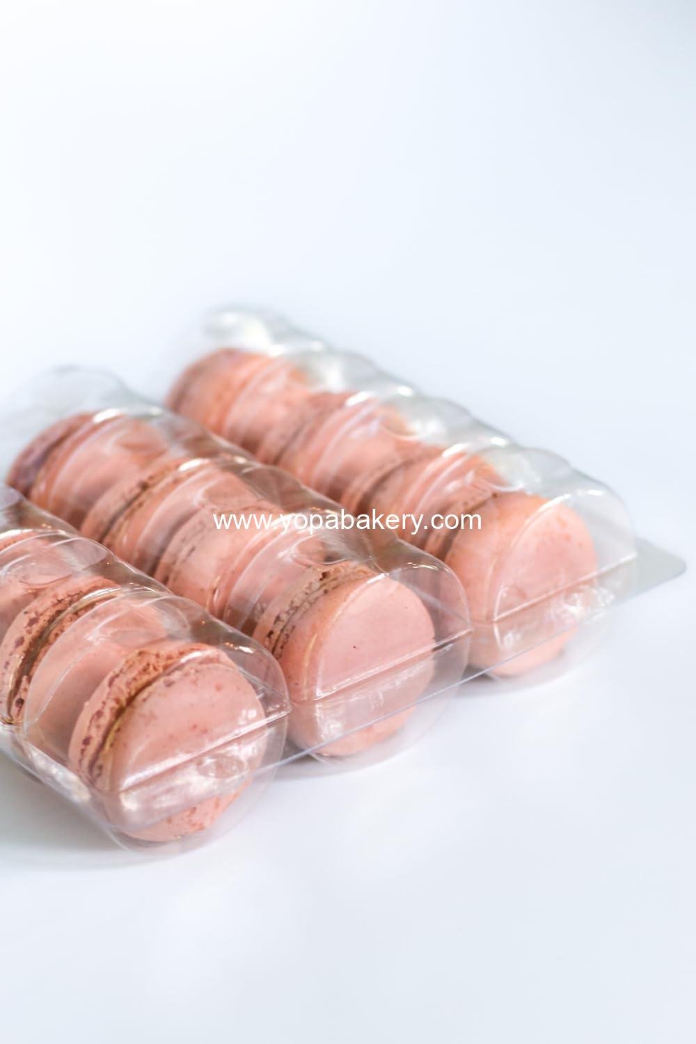 Wholesale Clear Plastic Macaron Containers - Fits 12 Macarons, Pack of 15 - Factory