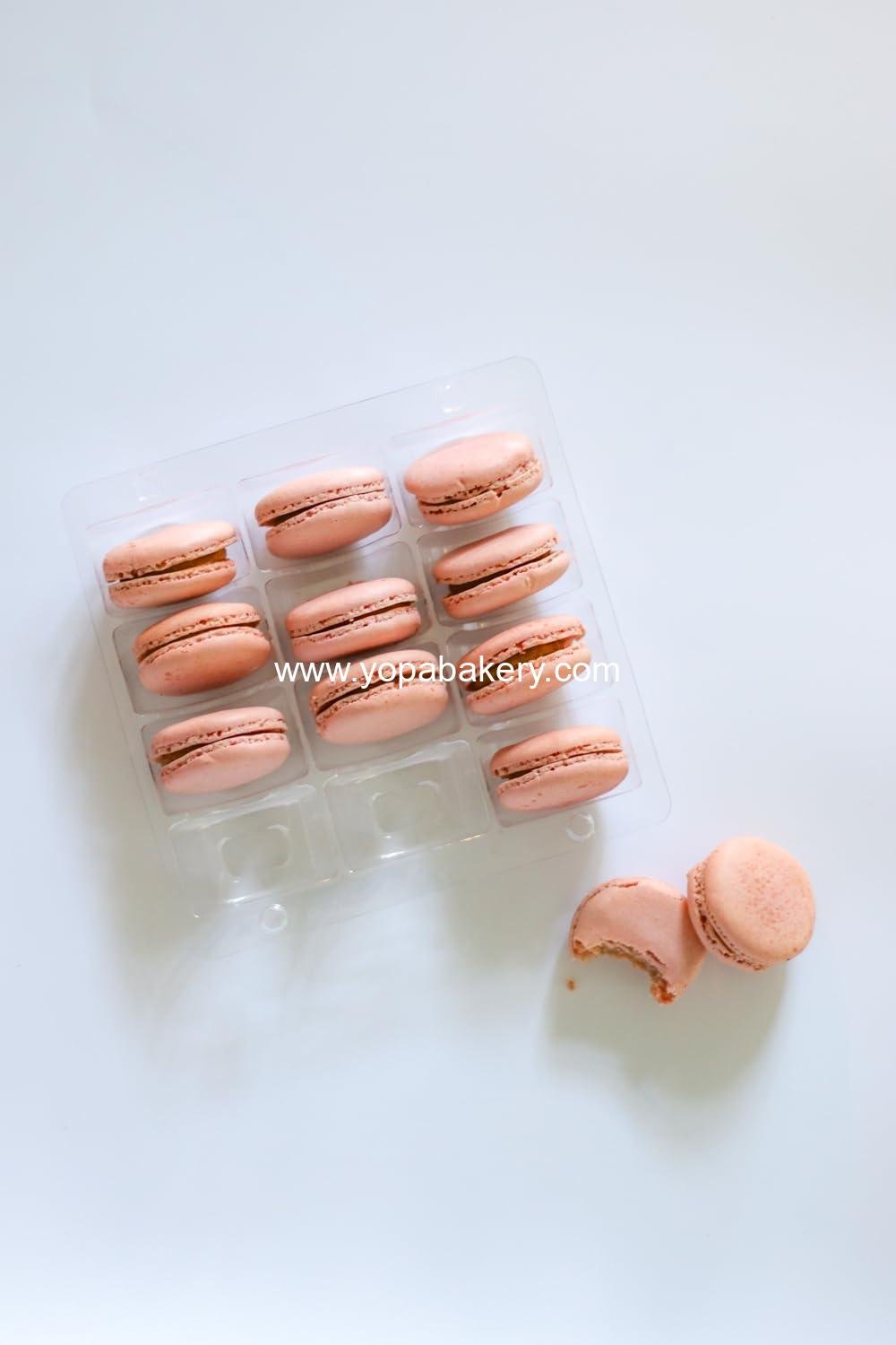 Wholesale Clear Plastic Macaron Containers - Fits 12 Macarons, Pack of 15 - Factory