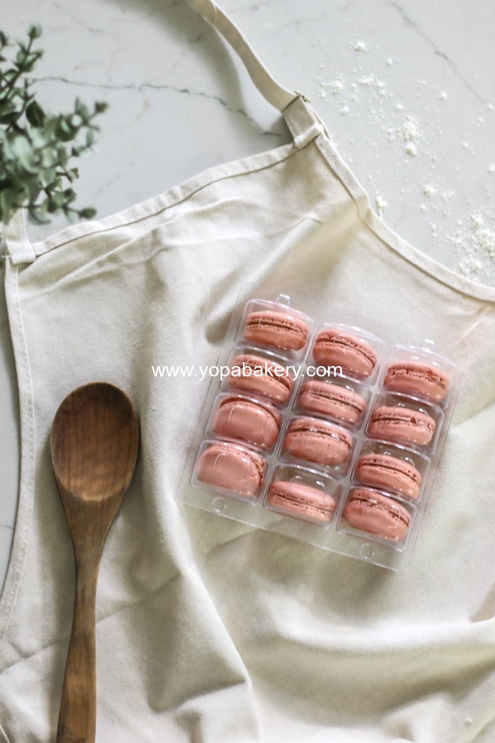 Wholesale Clear Plastic Macaron Containers - Fits 12 Macarons, Pack of 15 - Factory