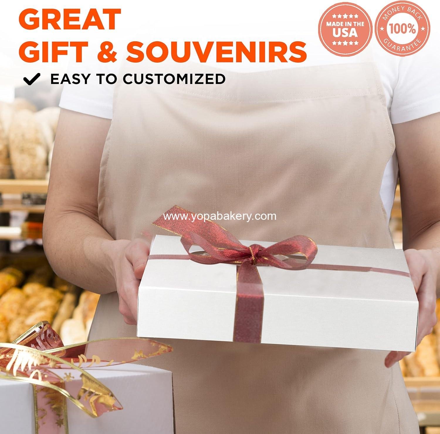 Wholesale 25 Pack Auto-Popup White Bakery Box 12x8x2.25'' - Holds 6 Donuts, Ideal for Cookies, Brownies, Pastries, and Breads - OEM Factory Wholesale 25 Pack Auto-Popup White Bakery Box 12x8x2.25'' - Holds 6 Donuts, Ideal for Cookies, Brownies, Pastries, and Breads - OEM Factory