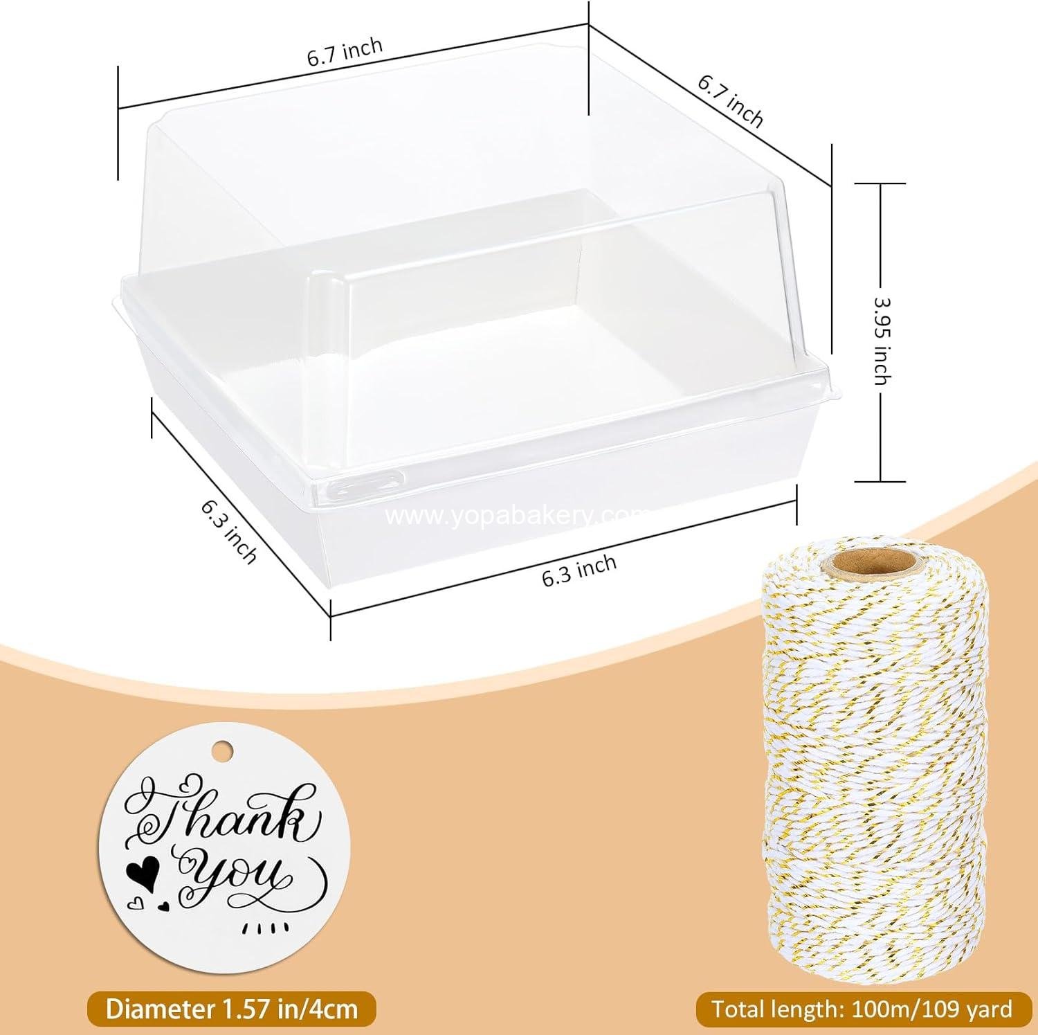 Wholesale 30 Pack Charcuterie Boxes with Clear Lids, 7x7 Inches Disposable Food Containers for Cakes, Cookies, Sandwiches, and Strawberries - Factory Wholesale 30 Pack Charcuterie Boxes with Clear Lids, 7x7 Inches Disposable Food Containers for Cakes, Cookies, Sandwiches, and Strawberries - Factory