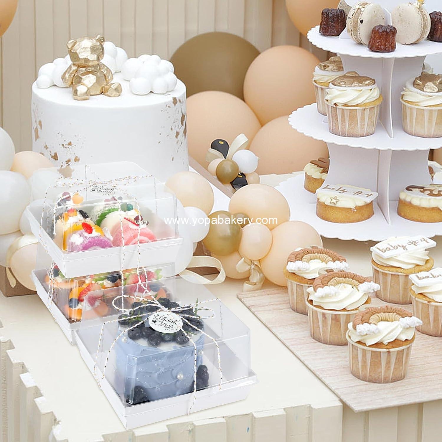 Wholesale 30 Pack Charcuterie Boxes with Clear Lids, 7x7 Inches Disposable Food Containers for Cakes, Cookies, Sandwiches, and Strawberries - Factory Wholesale 30 Pack Charcuterie Boxes with Clear Lids, 7x7 Inches Disposable Food Containers for Cakes, Cookies, Sandwiches, and Strawberries - Factory