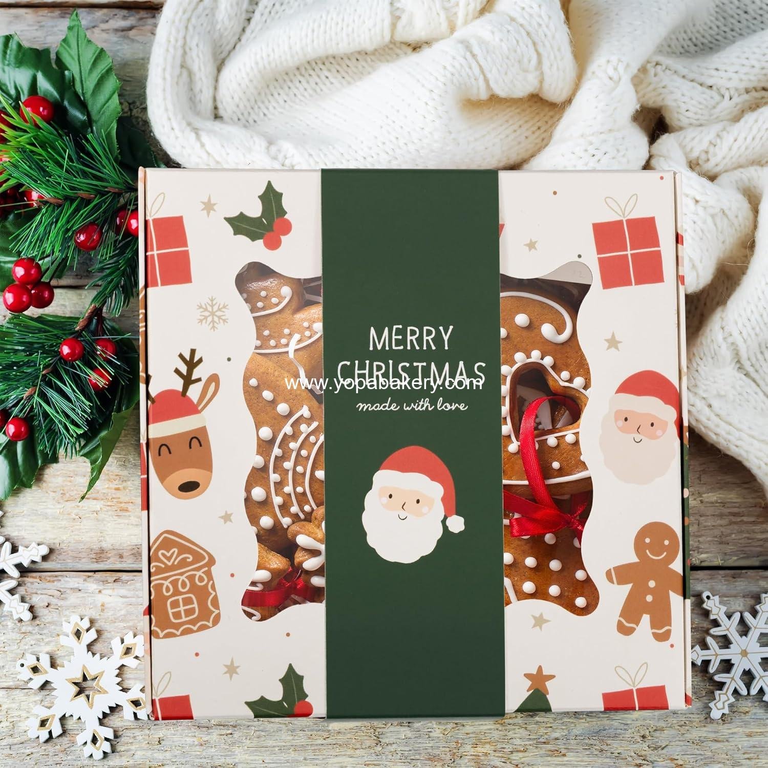 Wholesale Beautiful Christmas Cookie Boxes Set of 9 - Cute Sturdy Tins with Lids for Sharing Homemade Cookies, Candy, or Cupcakes - Perfect for Holiday Gift Giving Factory