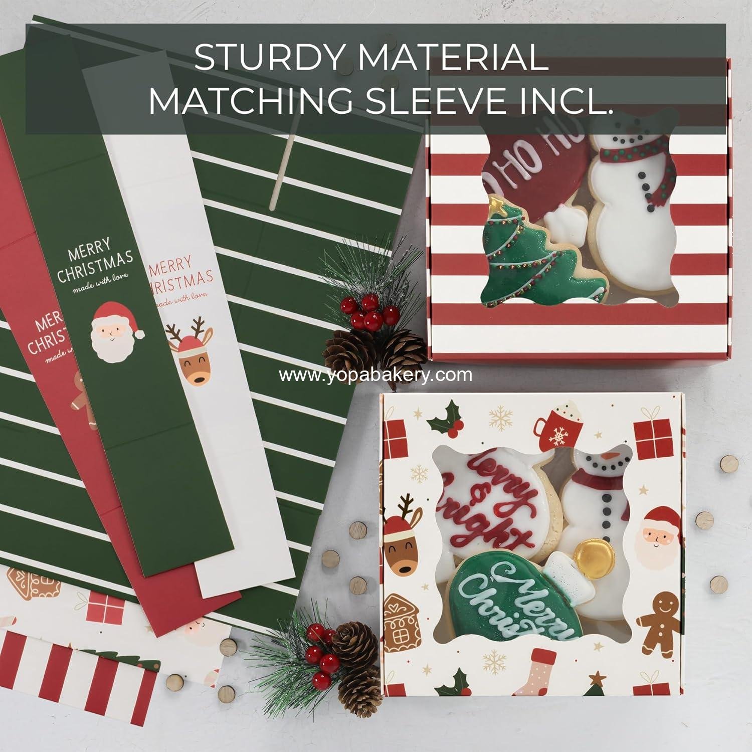 Wholesale Beautiful Christmas Cookie Boxes Set of 9 - Cute Sturdy Tins with Lids for Sharing Homemade Cookies, Candy, or Cupcakes - Perfect for Holiday Gift Giving Factory