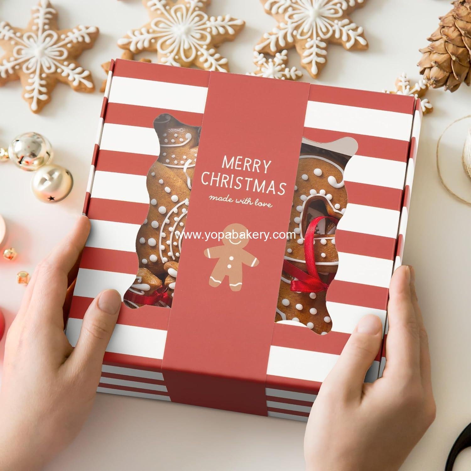 Wholesale Beautiful Christmas Cookie Boxes Set of 9 - Cute Sturdy Tins with Lids for Sharing Homemade Cookies, Candy, or Cupcakes - Perfect for Holiday Gift Giving Factory