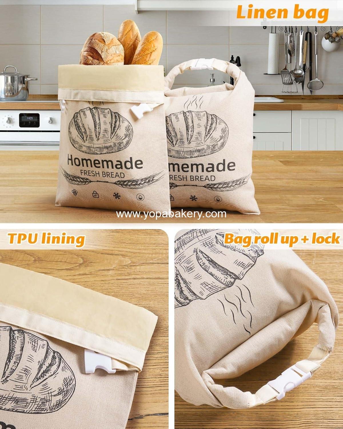 Wholesale 2 Pack Beeswax Bread Bags for Sourdough, Reusable Organic Linen Food Storage Cloth Bag 17 x 12.6 Inches – Freezer-Friendly & Freshness Preservation Factory Wholesale 2 Pack Beeswax Bread Bags for Sourdough, Reusable Organic Linen Food Storage Cloth Bag 17 x 12.6 Inches – Freezer-Friendly & Freshness Preservation Factory