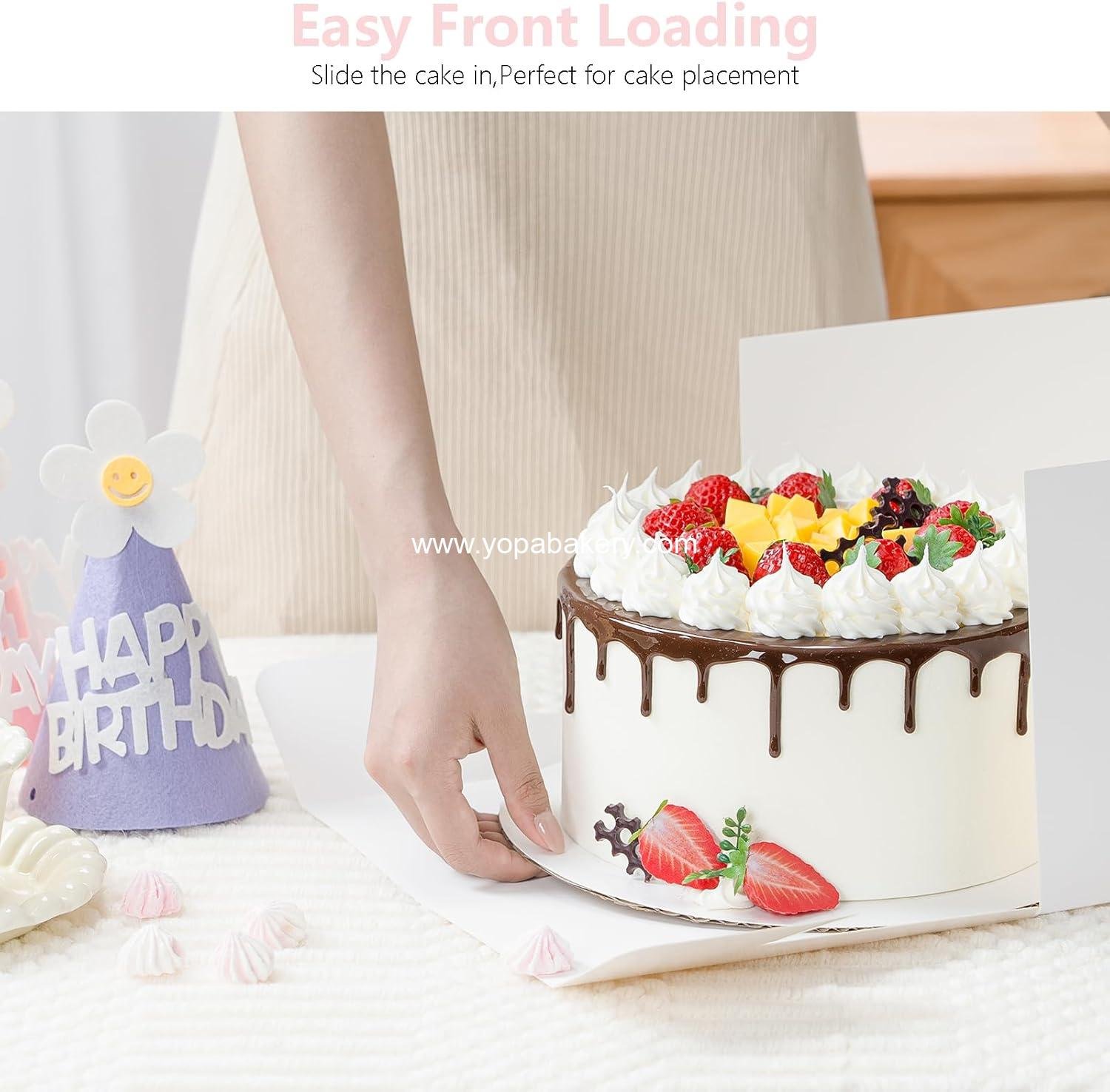 Wholesale 3 Pack Cake Boxes, 10x10x8 Inch Tall White Bakery Boxes with Window, Disposable Cake Containers with Lids for Cakes, Donuts, Pies, Cookies, Weddings, Birthdays, Parties - Factory Wholesale 3 Pack Cake Boxes, 10x10x8 Inch Tall White Bakery Boxes with Window, Disposable Cake Containers with Lids for Cakes, Donuts, Pies, Cookies, Weddings, Birthdays, Parties - Factory