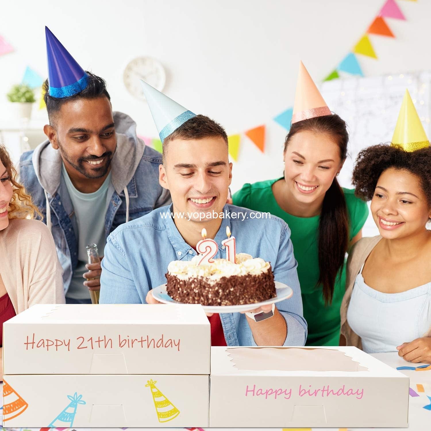 Wholesale 24pcs Bakery Boxes, 10x10x2.5 Inches Auto-Popup Pie Boxes for Cookies, Chocolate Covered Strawberries, Pies, Donuts, Muffins Factory