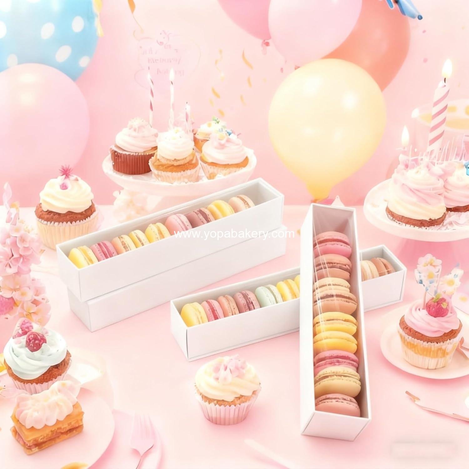 Wholesale 20-Pack Chocolate Covered Strawberry Boxes 12x2.25x2 Inches for 6, Macaron Boxes for 12, Long Box for Cocoa Bombs, Cookies, Truffles, Cake Balls - Factory Wholesale 20-Pack Chocolate Covered Strawberry Boxes 12x2.25x2 Inches for 6, Macaron Boxes for 12, Long Box for Cocoa Bombs, Cookies, Truffles, Cake Balls - Factory