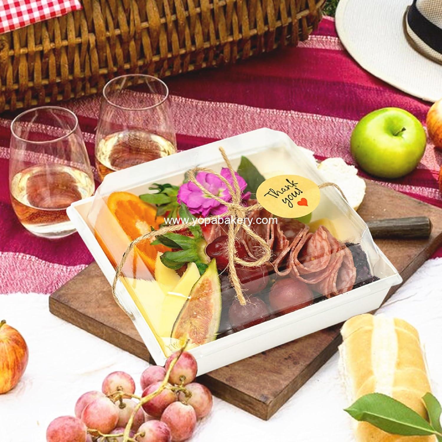 Wholesale 50 Pack Small Charcuterie Boxes with Clear Lids - 5 Inch Disposable Mini Food Containers for Sandwiches, Cookies, Sushi, Cake Slices, Strawberries (White) - Factory Wholesale 50 Pack Small Charcuterie Boxes with Clear Lids - 5 Inch Disposable Mini Food Containers for Sandwiches, Cookies, Sushi, Cake Slices, Strawberries (White) - Factory