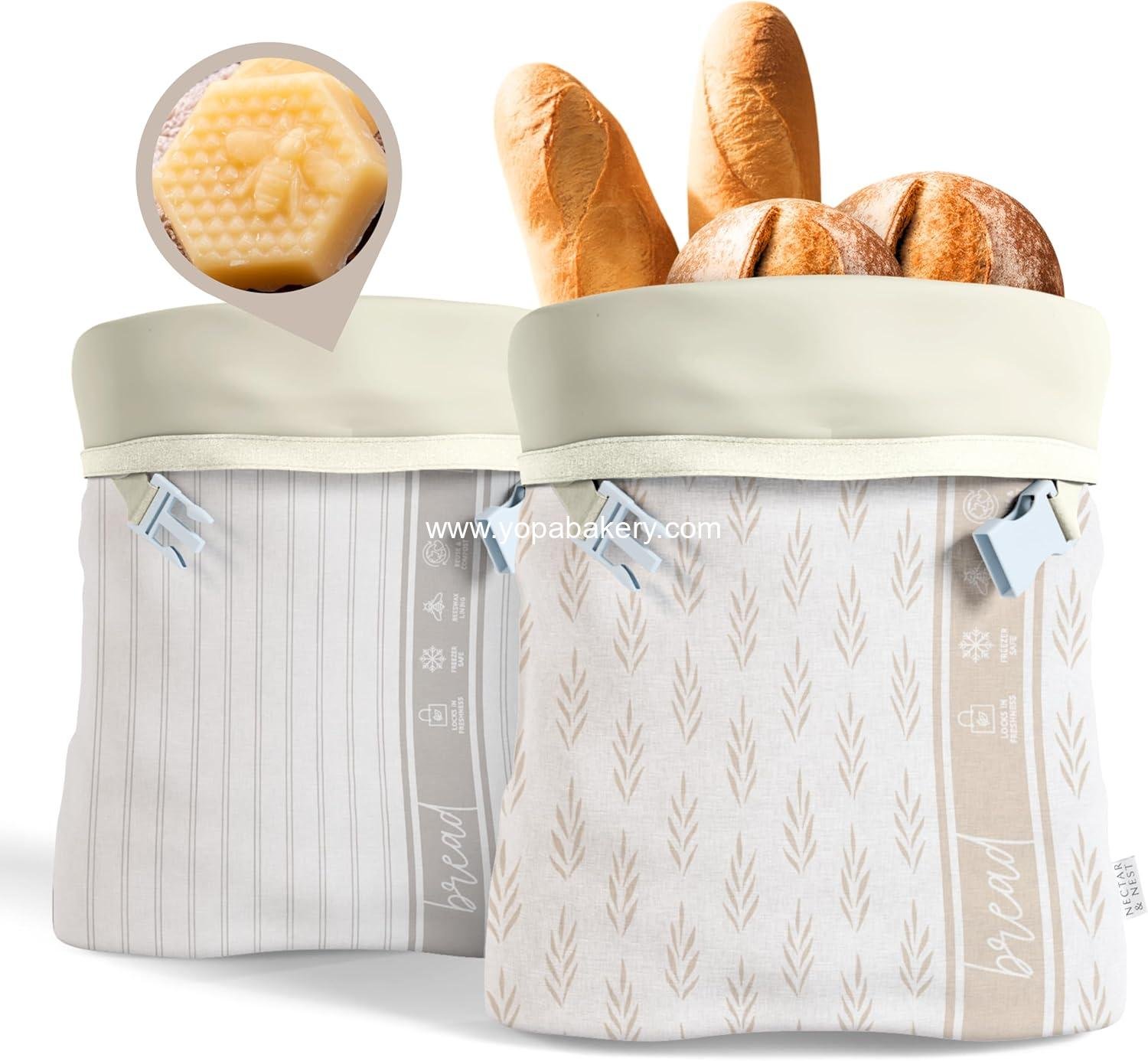 OEM Reusable Beeswax Bread Bags for Homemade Sourdough – XL Eco-Friendly, Food-Safe Storage to Keep Loaves Fresh Longer – Sustainable, Zero Waste Factory