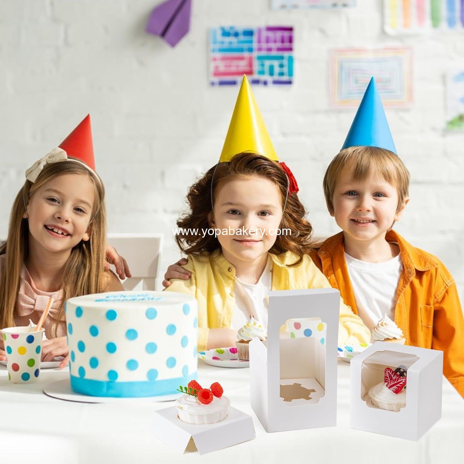 Wholesale 50 Pack Individual Cupcake Containers with Window, Food Grade Holders with Inserts, Stackable Deep Carrier (White) - Factory Wholesale 50 Pack Individual Cupcake Containers with Window, Food Grade Holders with Inserts, Stackable Deep Carrier (White) - Factory