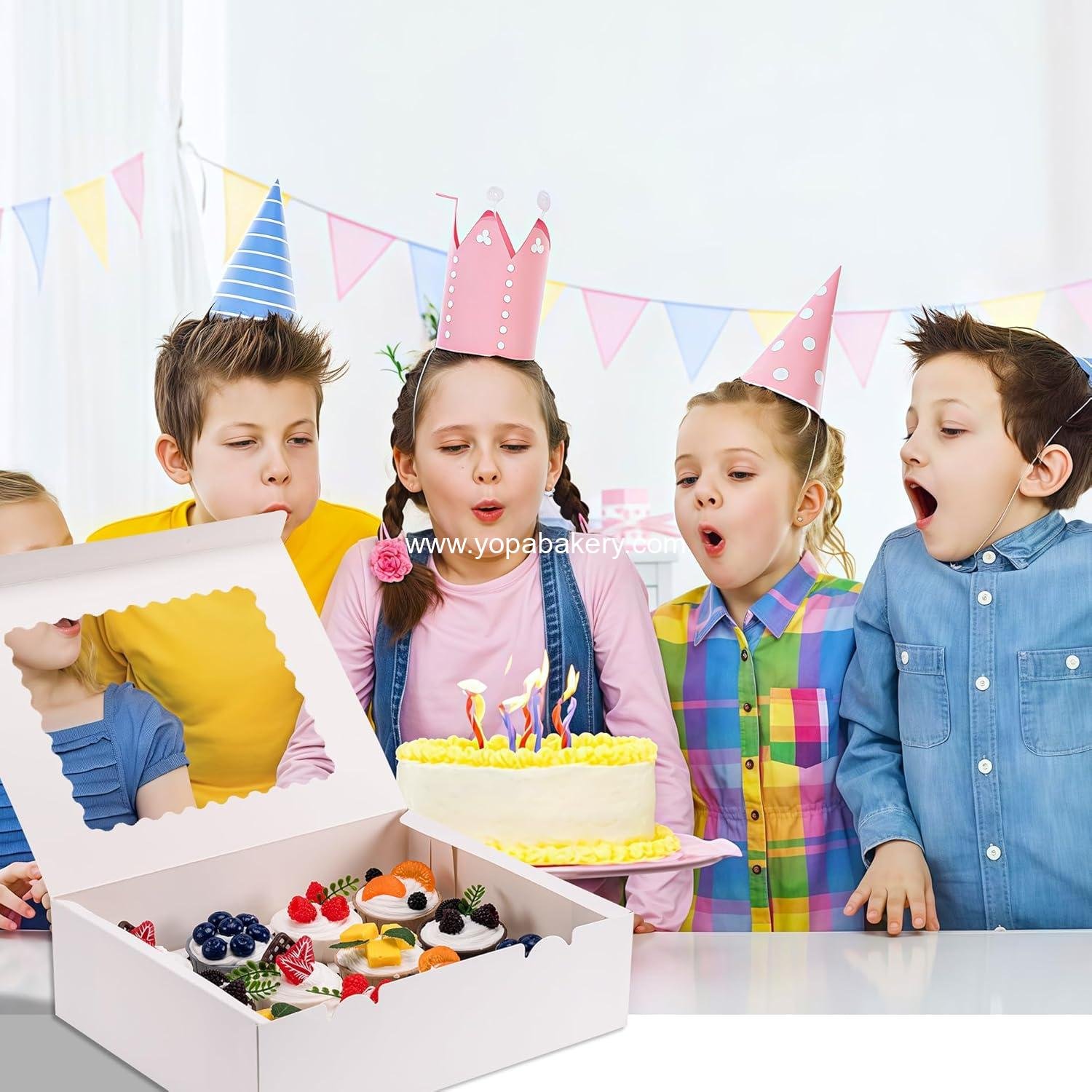 Wholesale 12 Count Cupcake Boxes, 4PCS Cupcake Containers with Window, Food Grade Cupcake Holders for Birthday and Holiday Parties, Bakery Supplies for Desserts and More - Manufacturer