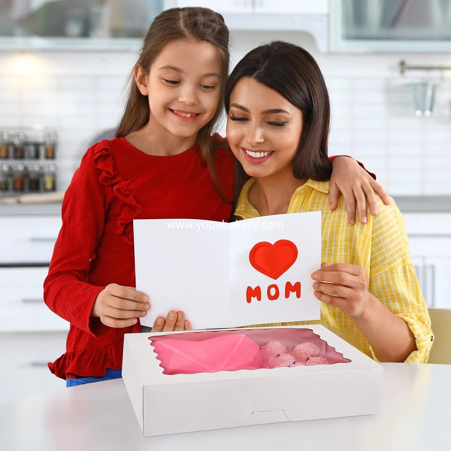 Wholesale 20-Pack Bakery Boxes with Window, 12