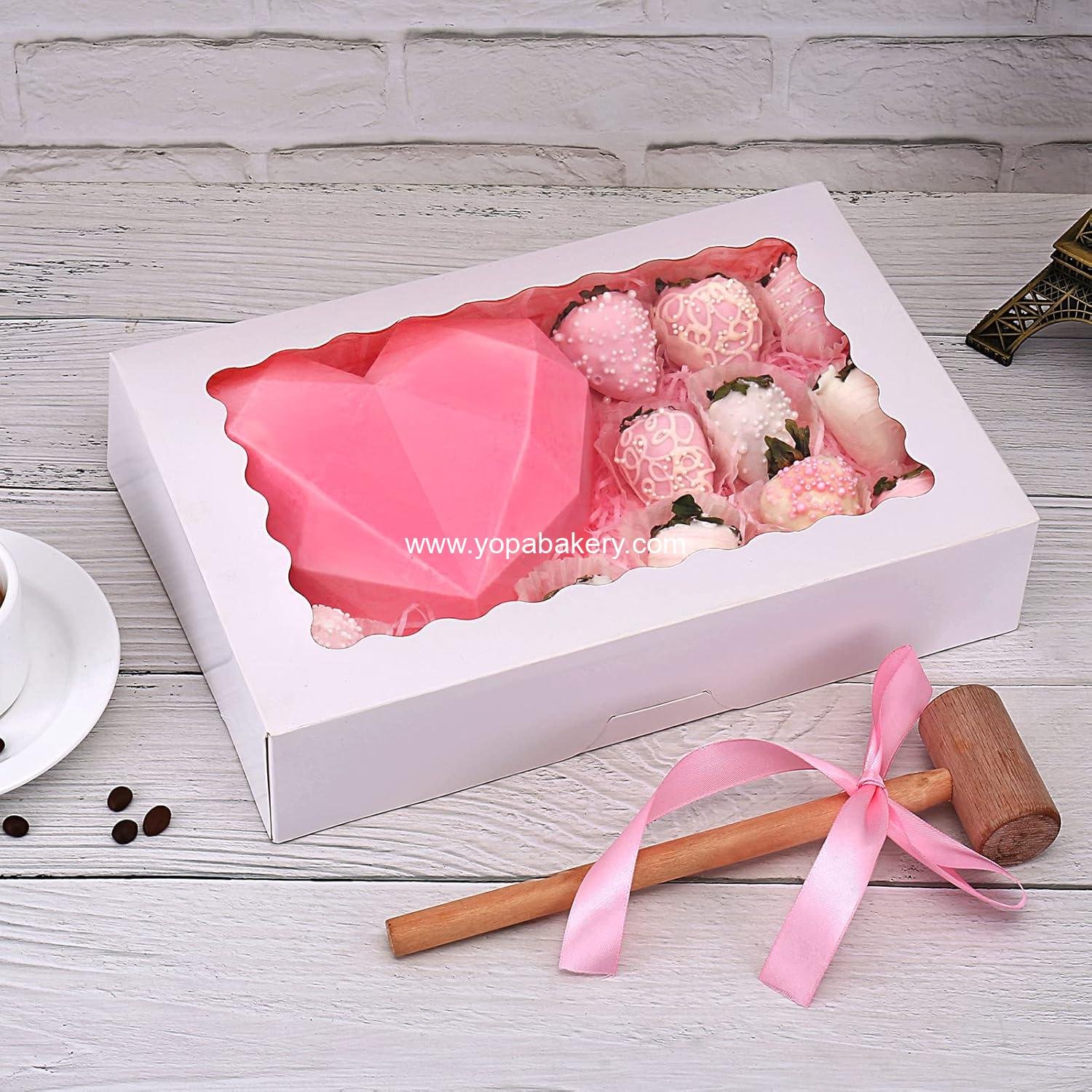 Wholesale 20-Pack Bakery Boxes with Window, 12