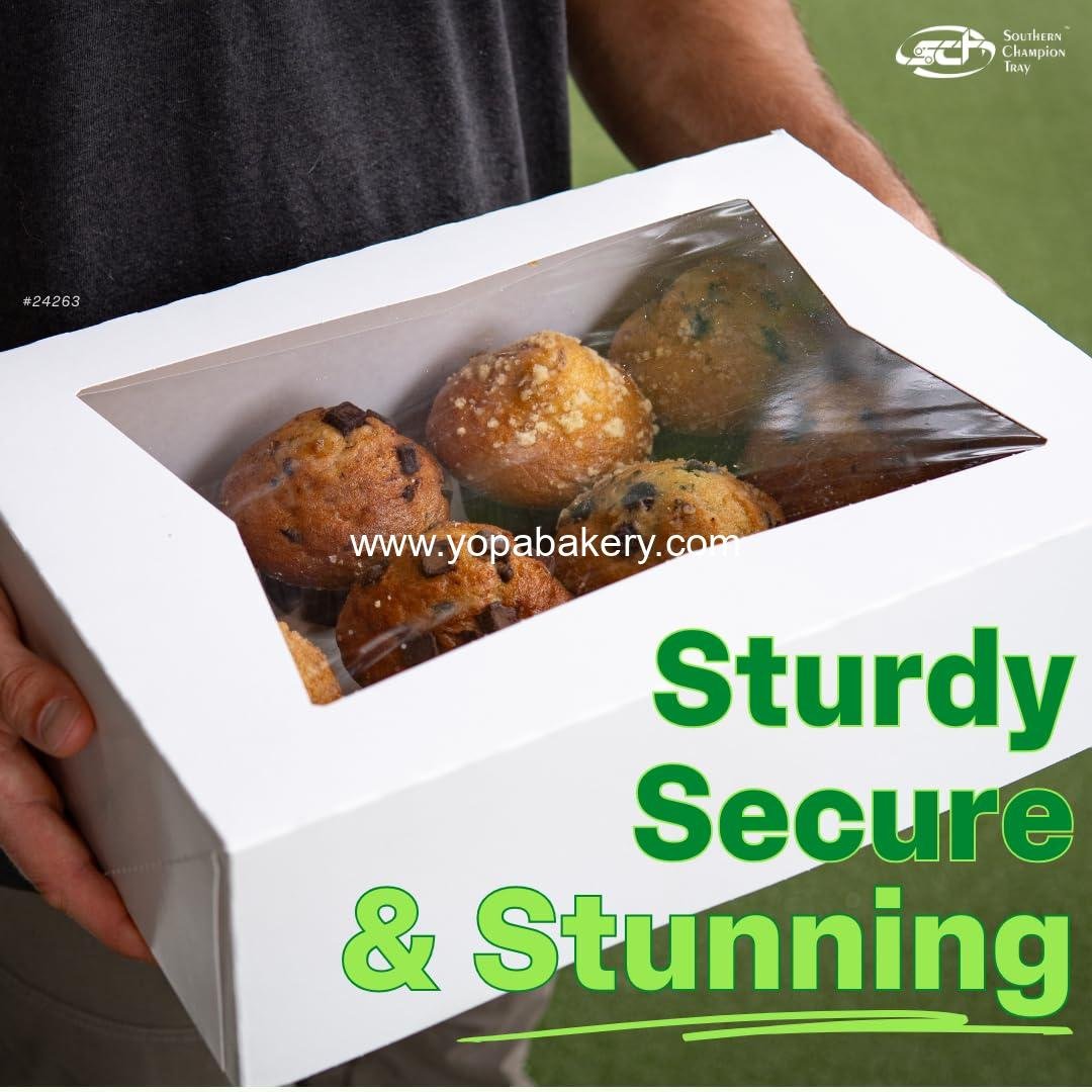 Wholesale White Paperboard Window Bakery Box, 16