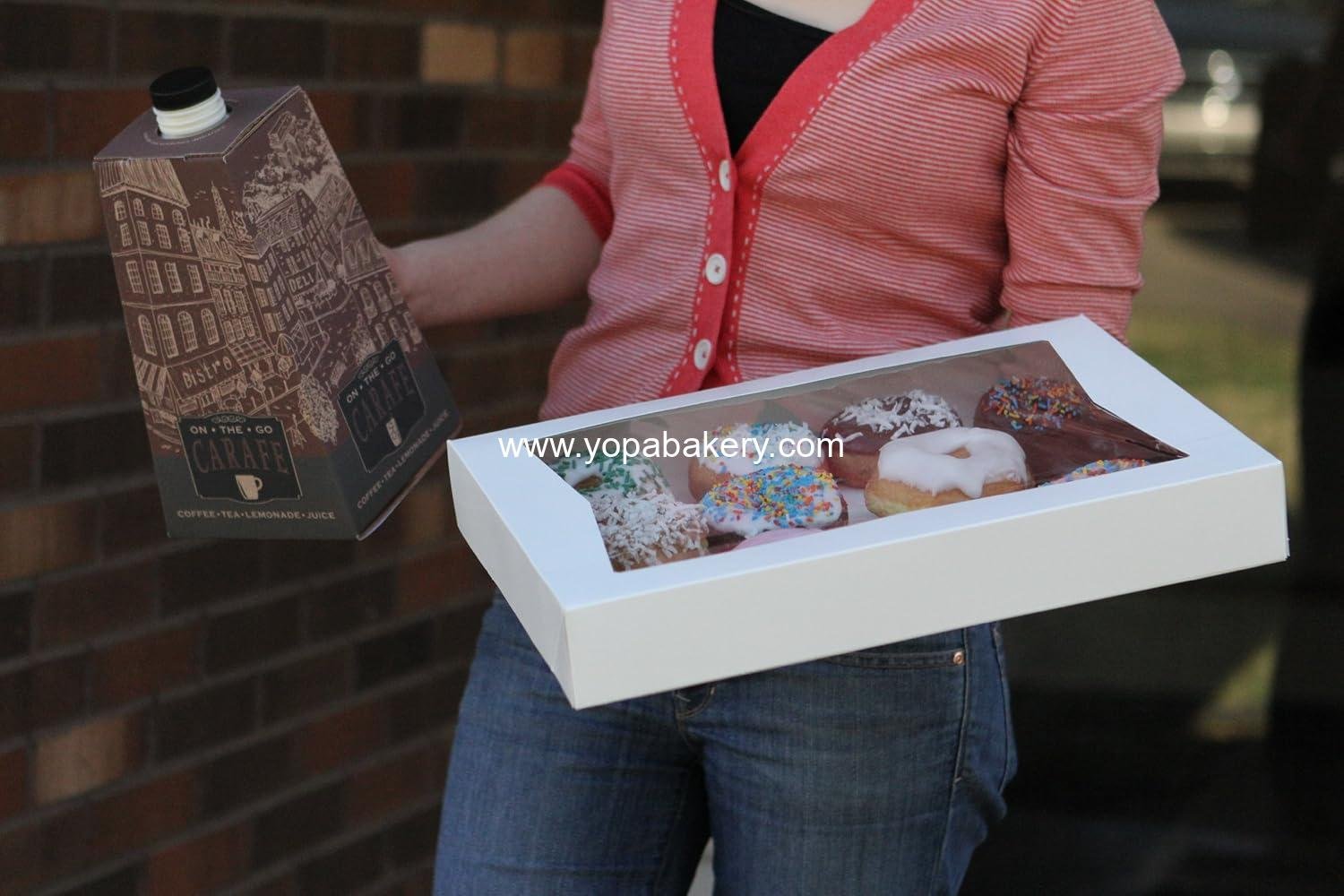 Wholesale White Paperboard Window Bakery Box, 16