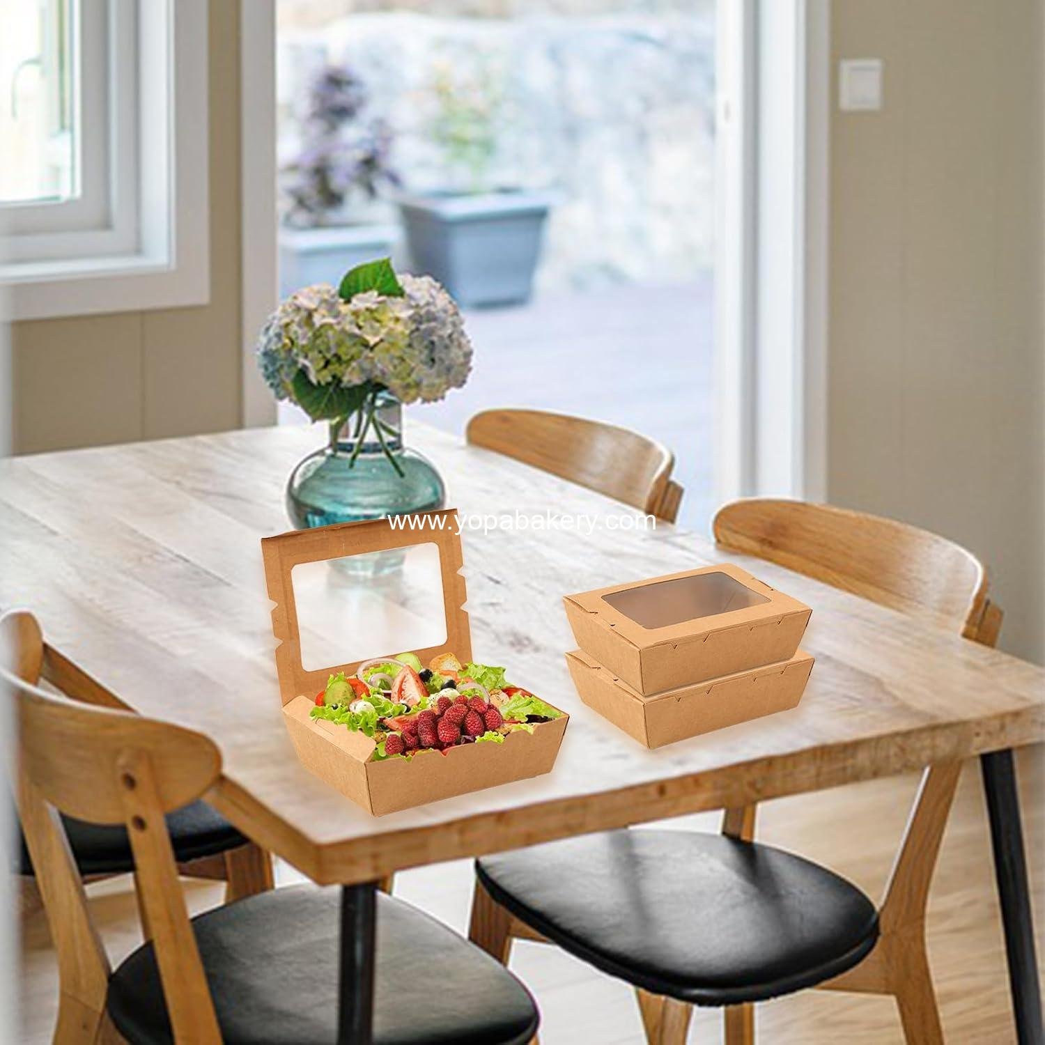 Wholesale 50 Pack Take Out Food Containers with Window, 40 oz Kraft Paper Food Box, Disposable Cardboard Meal Prep for Lunch, Restaurant, Catering, Party, Picnic Factory Wholesale 50 Pack Take Out Food Containers with Window, 40 oz Kraft Paper Food Box, Disposable Cardboard Meal Prep for Lunch, Restaurant, Catering, Party, Picnic Factory