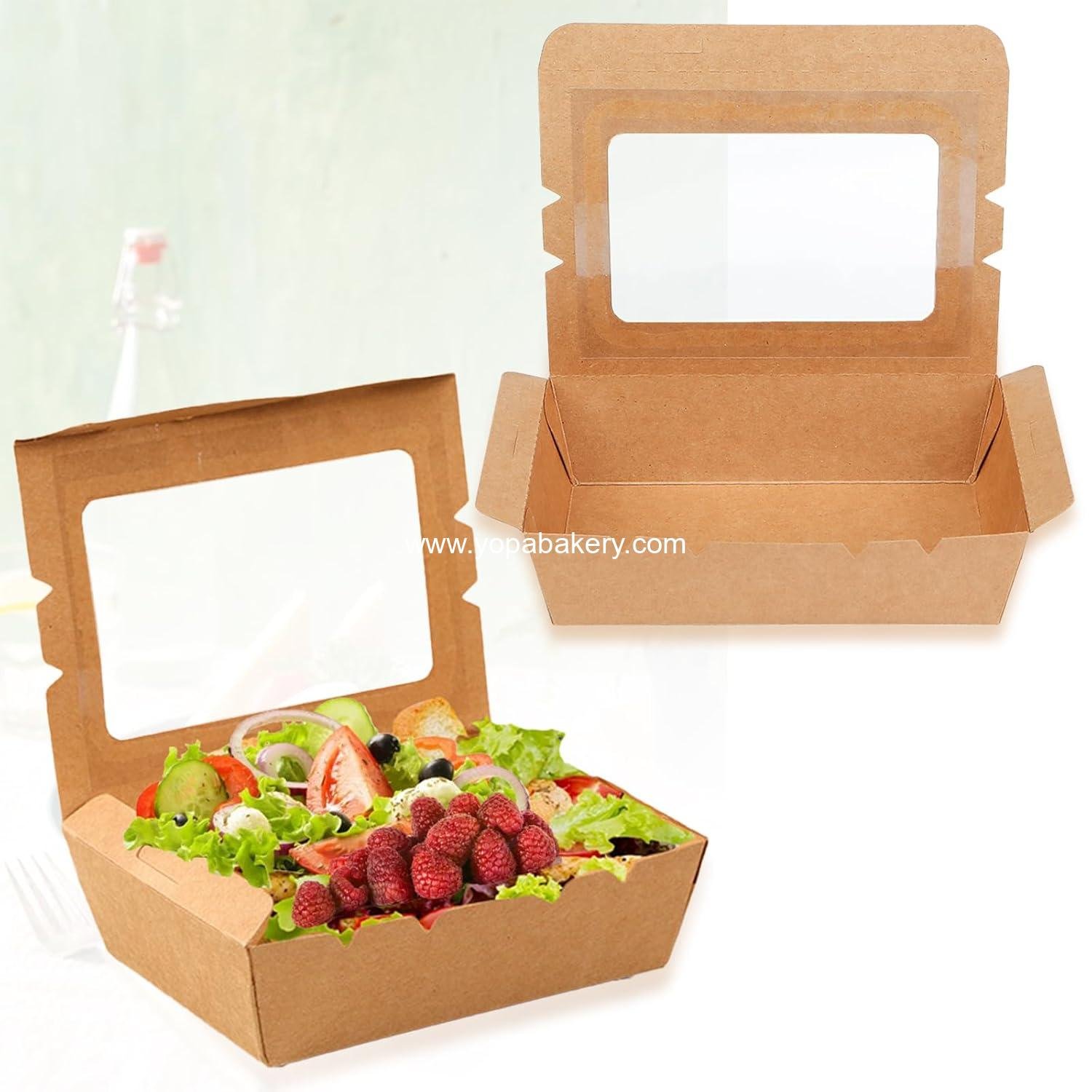Wholesale 50 Pack Take Out Food Containers with Window, 40 oz Kraft Paper Food Box, Disposable Cardboard Meal Prep for Lunch, Restaurant, Catering, Party, Picnic Factory Wholesale 50 Pack Take Out Food Containers with Window, 40 oz Kraft Paper Food Box, Disposable Cardboard Meal Prep for Lunch, Restaurant, Catering, Party, Picnic Factory