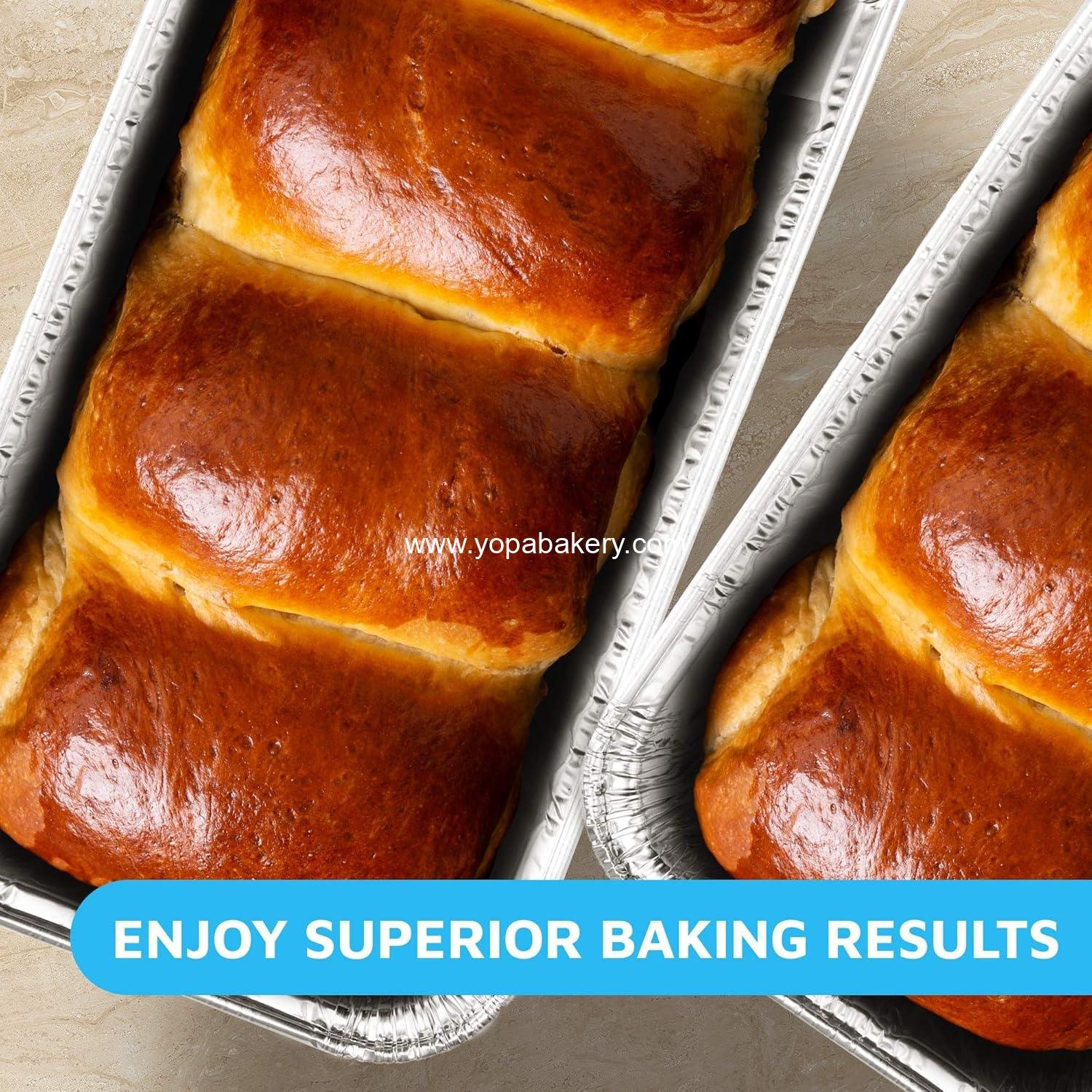 Wholesale Extra Thick Aluminum Disposable Loaf Pans | Standard Deep Size 8.5” x 4.5” Foil Bread Containers for Baking, Food Storage & Takeout | Eco-Friendly & Recyclable | Bulk 50-Pack 2 Pound Trays Factory