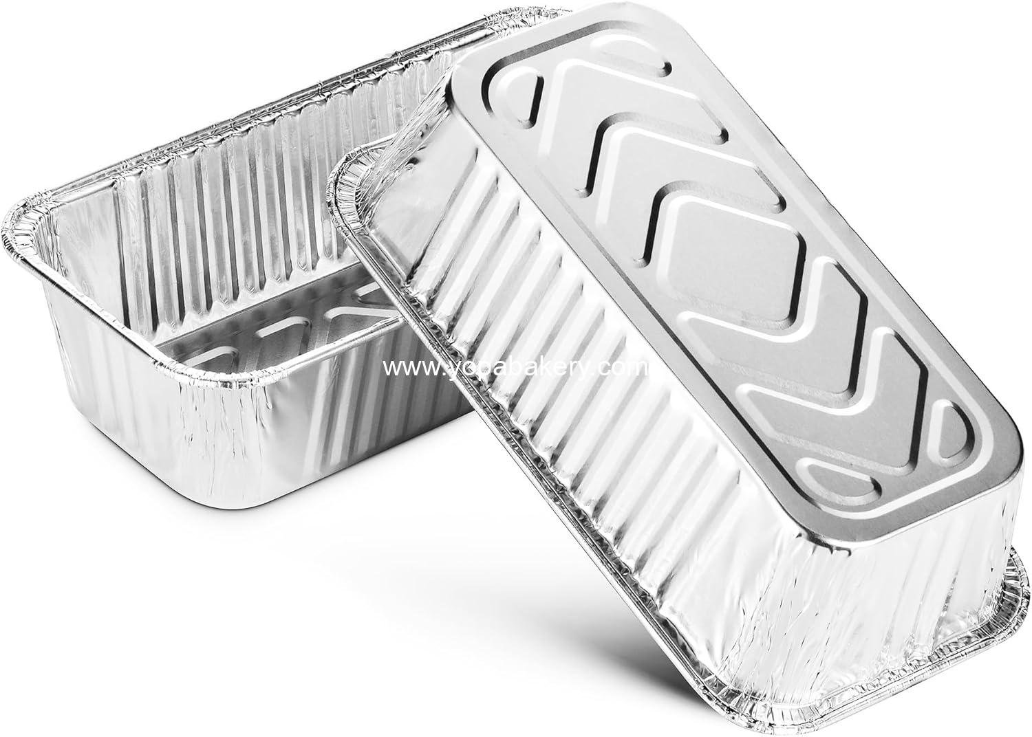 Wholesale Extra Thick Aluminum Disposable Loaf Pans | Standard Deep Size 8.5” x 4.5” Foil Bread Containers for Baking, Food Storage & Takeout | Eco-Friendly & Recyclable | Bulk 50-Pack 2 Pound Trays Factory