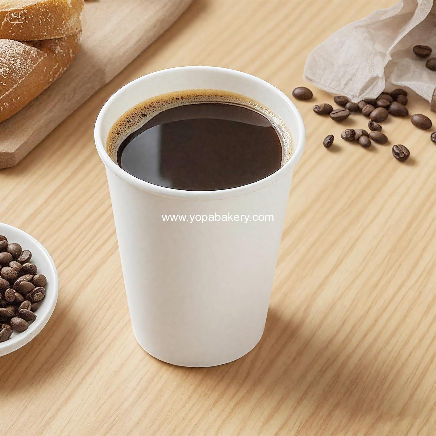 Wholesale 100 Count 12 Oz Paper Coffee Cups, Disposable for Hot and Cold Beverages – Ideal for Office, Home, Party Factory