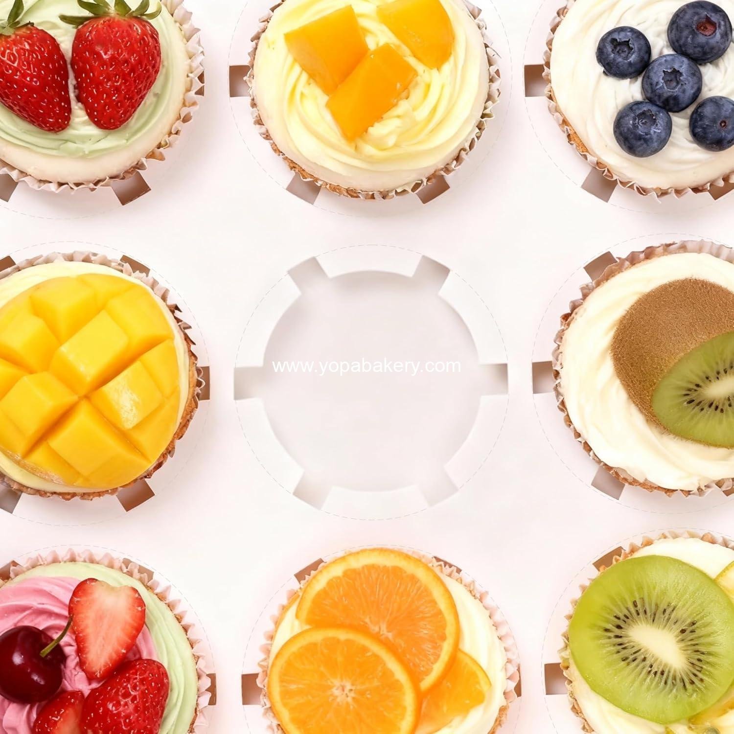 Wholesale 4Pcs Cupcake Boxes, 12 Count Cupcake Containers with Viewing Window for Parties, Banquets, Bakeries and More - Factory