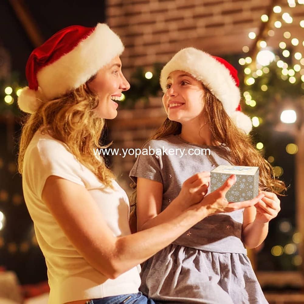 Wholesale 24Pack Christmas Bakery Boxes with Window, 4