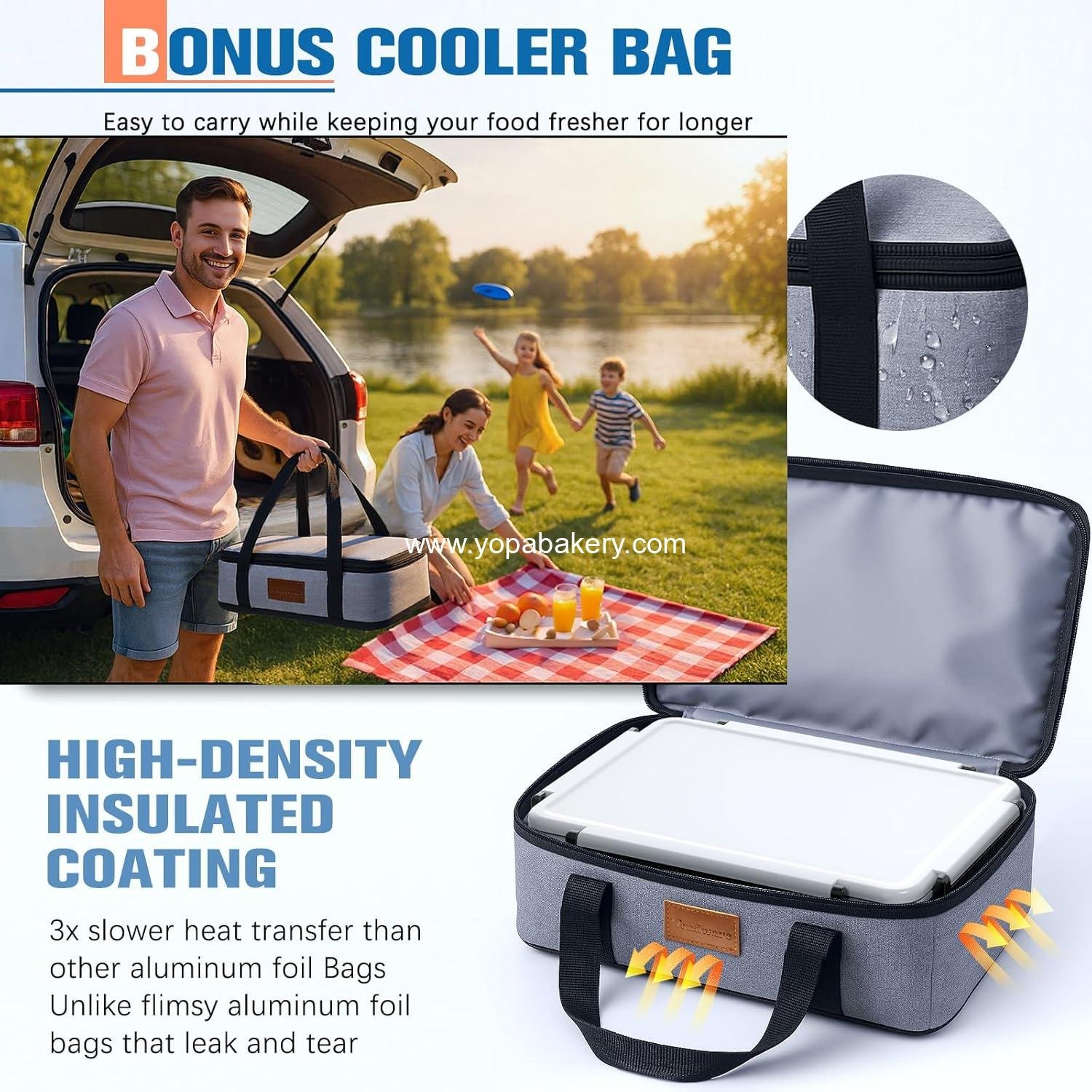 OEM Chilled Portable Snackle Box Container Insulated Bag - Keep Food Warm with 12 Compartment Divided Serving Tray and Reusable Ice Pack - Perfect for Charcuterie, Road Trips, and Picnics - Christmas and Thanksgiving Gift Essentials - Wholesale Factory