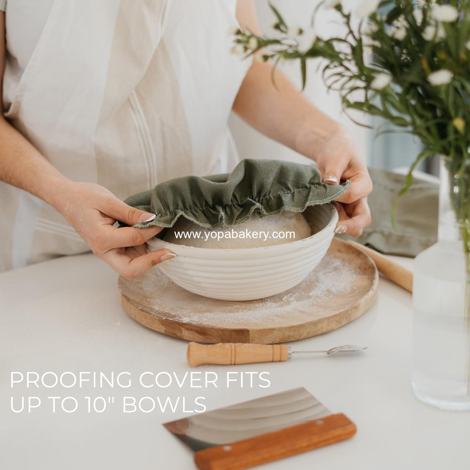 Wholesale Beautiful Linen Bread Bag Set and Proofing Cover for Homemade Sourdough - Keeps Your Loaf Fresh for Days - Reusable and Easy to Clean Storage - Perfect Baking Accessory Factory