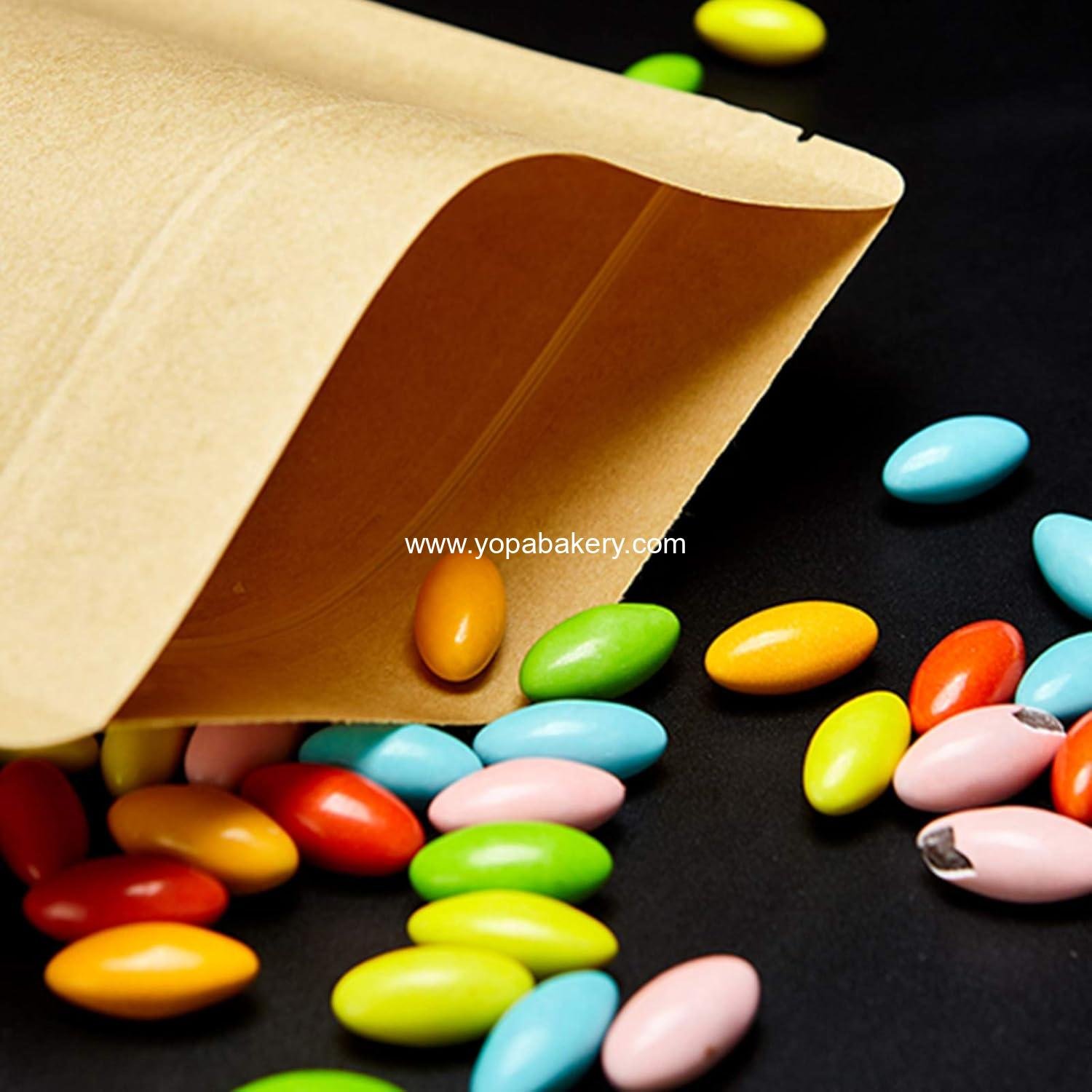 Wholesale 100 Pcs Resealable Paper Bags 3.5