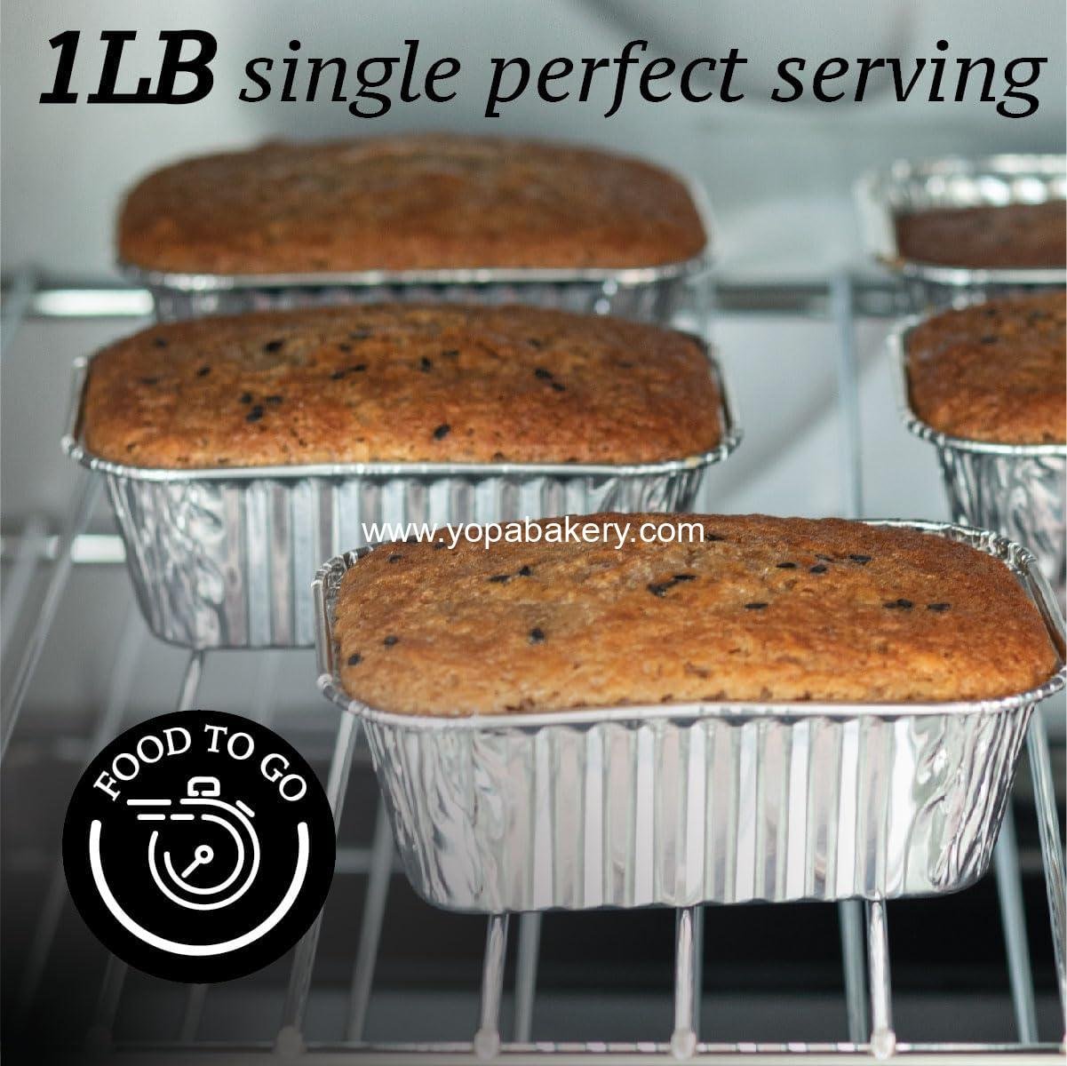 Wholesale 1LB Mini Foil Loaf Pans (55 Pack) - Disposable Aluminum Baking Pans for Individual Bread, Cake, and Meatloaf - Small Bread Tins 6 x 3.5 x 2 - Factory