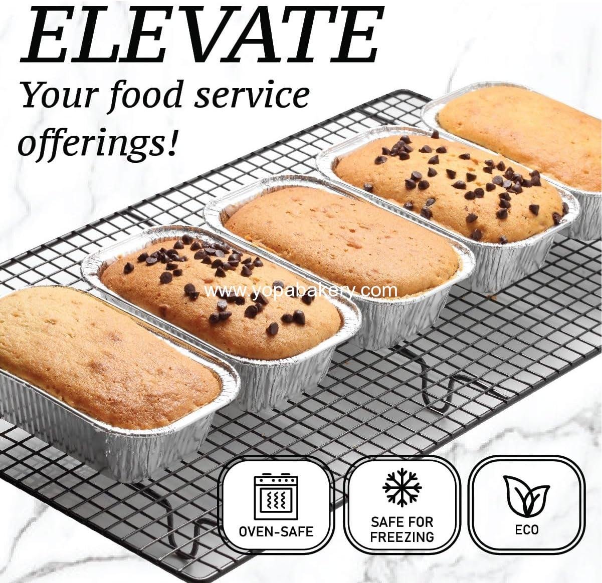 Wholesale 1LB Mini Foil Loaf Pans (55 Pack) - Disposable Aluminum Baking Pans for Individual Bread, Cake, and Meatloaf - Small Bread Tins 6 x 3.5 x 2 - Factory