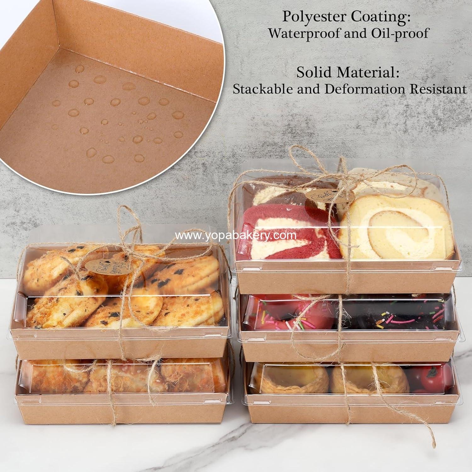 Wholesale 30 Pack Charcuterie Boxes with Clear Lids, 7 x 5 Inch Disposable Food Containers for Cakes, Cookies, Sandwiches, Strawberries - Factory